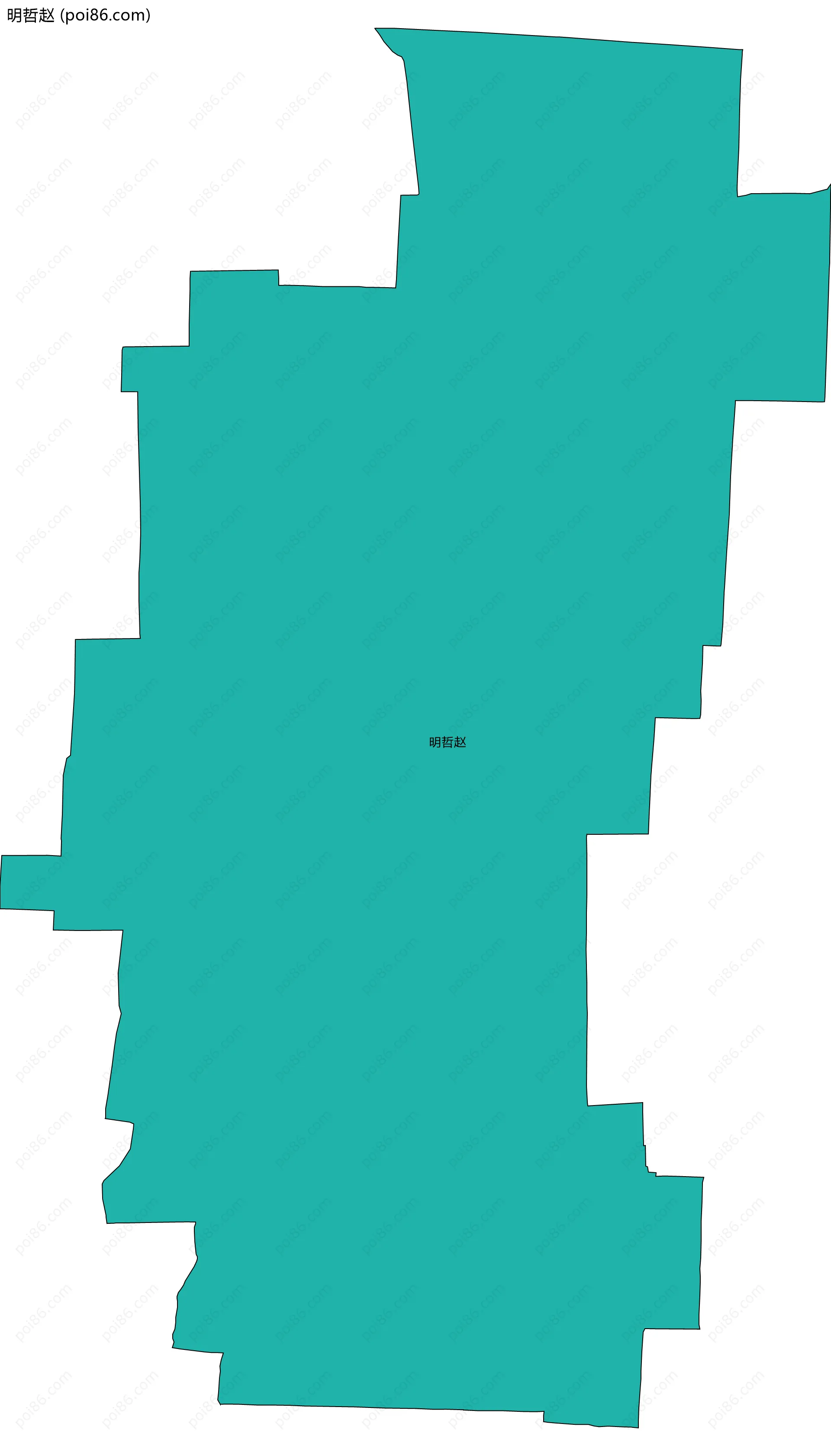 明哲赵边界地图