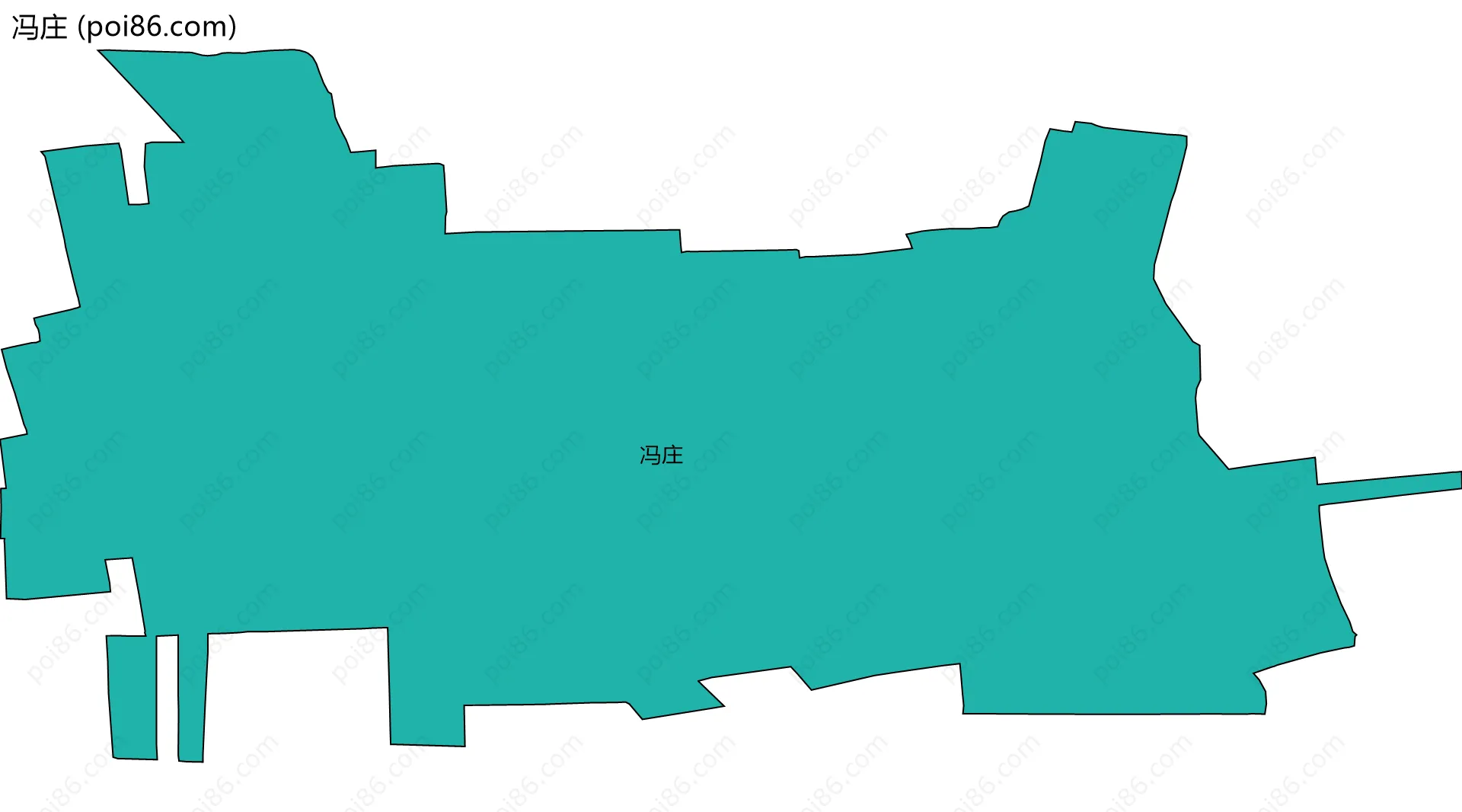 冯庄边界地图