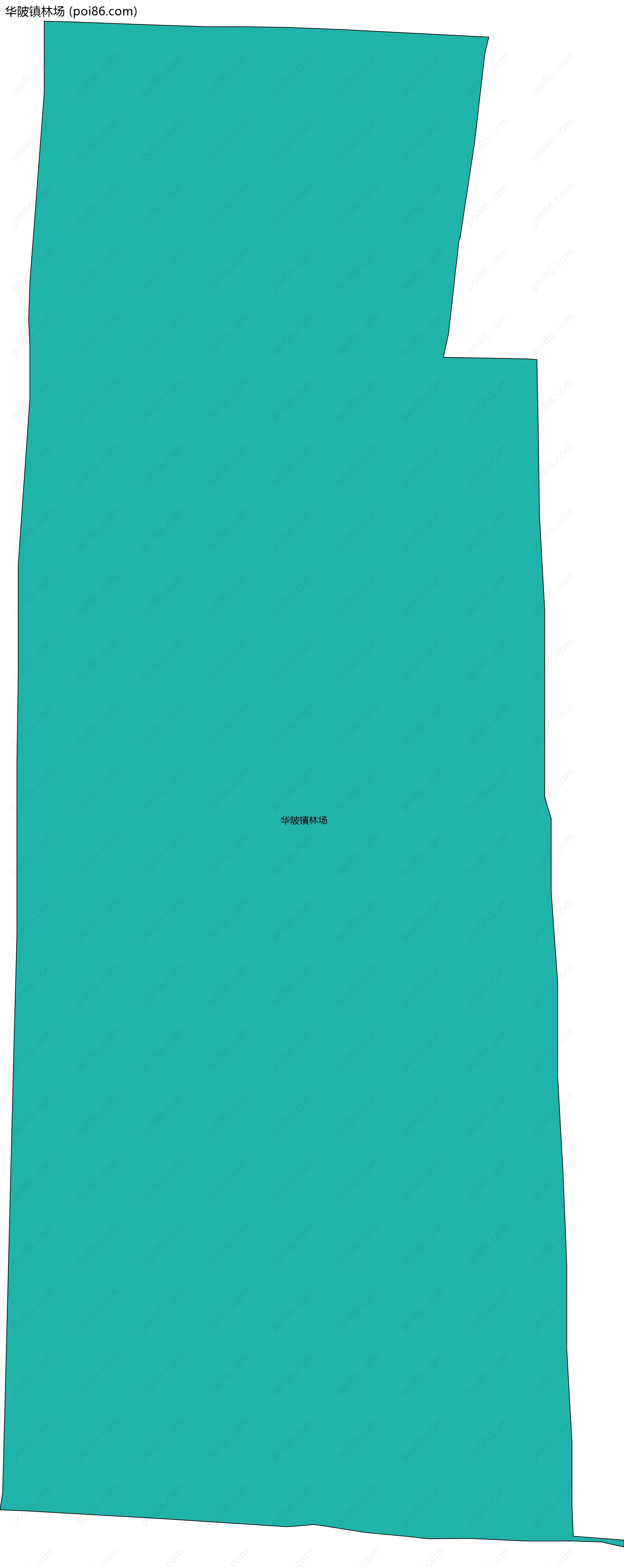华陂镇林场边界地图