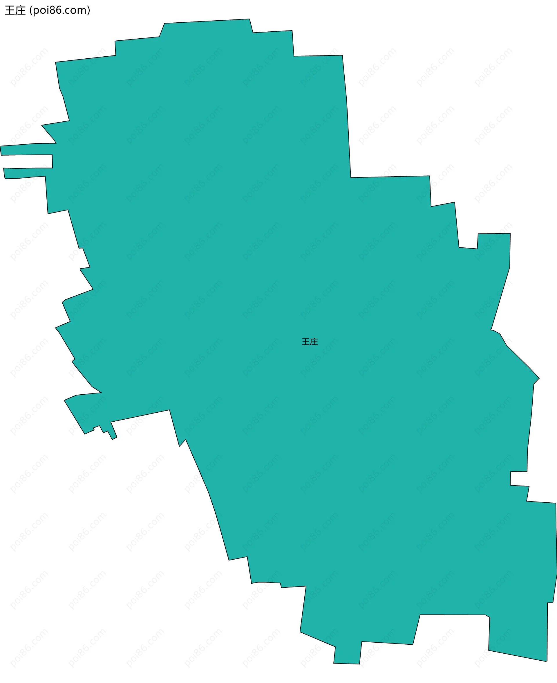 王庄边界地图