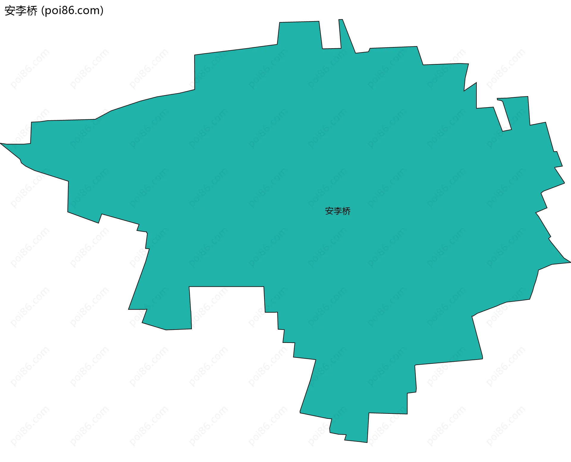 安李桥边界地图