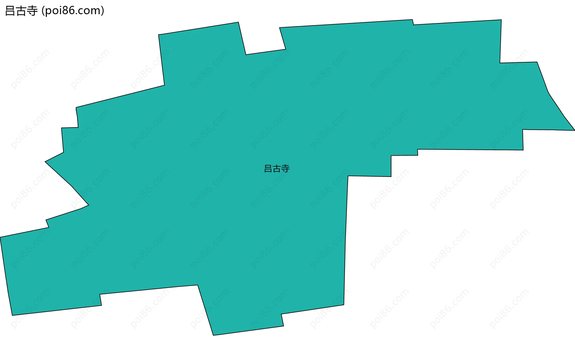 吕古寺边界地图