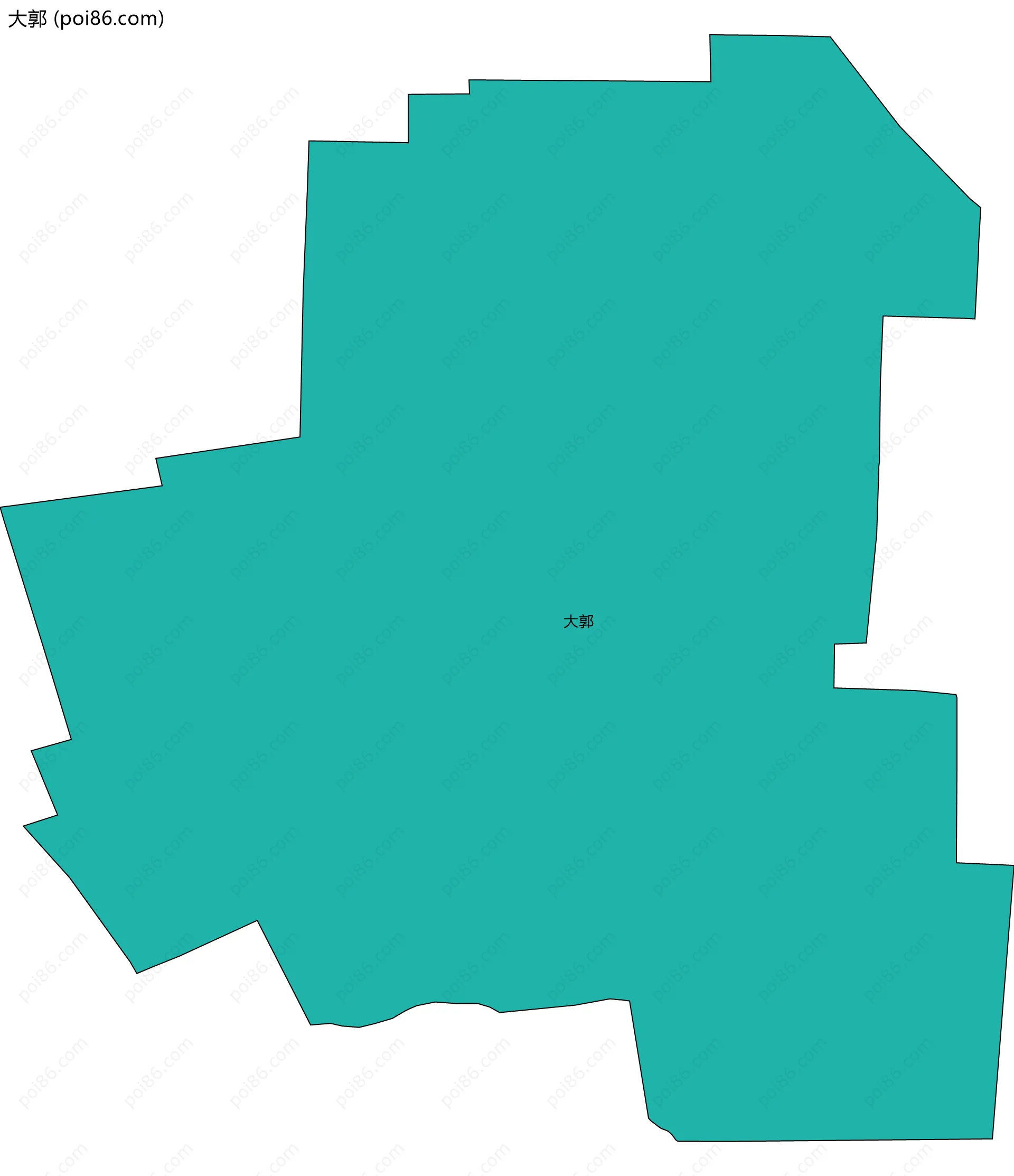 大郭边界地图