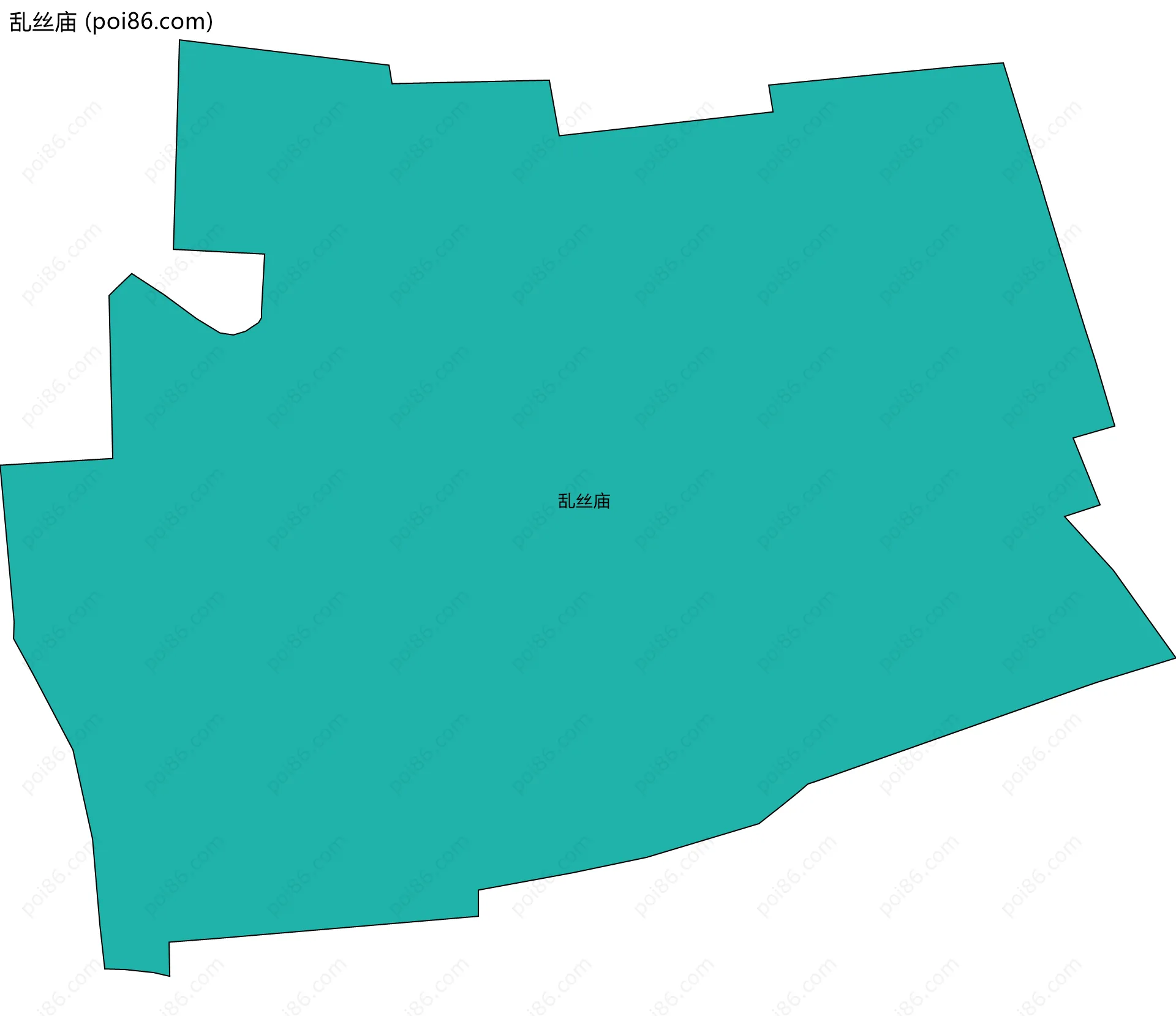 乱丝庙边界地图