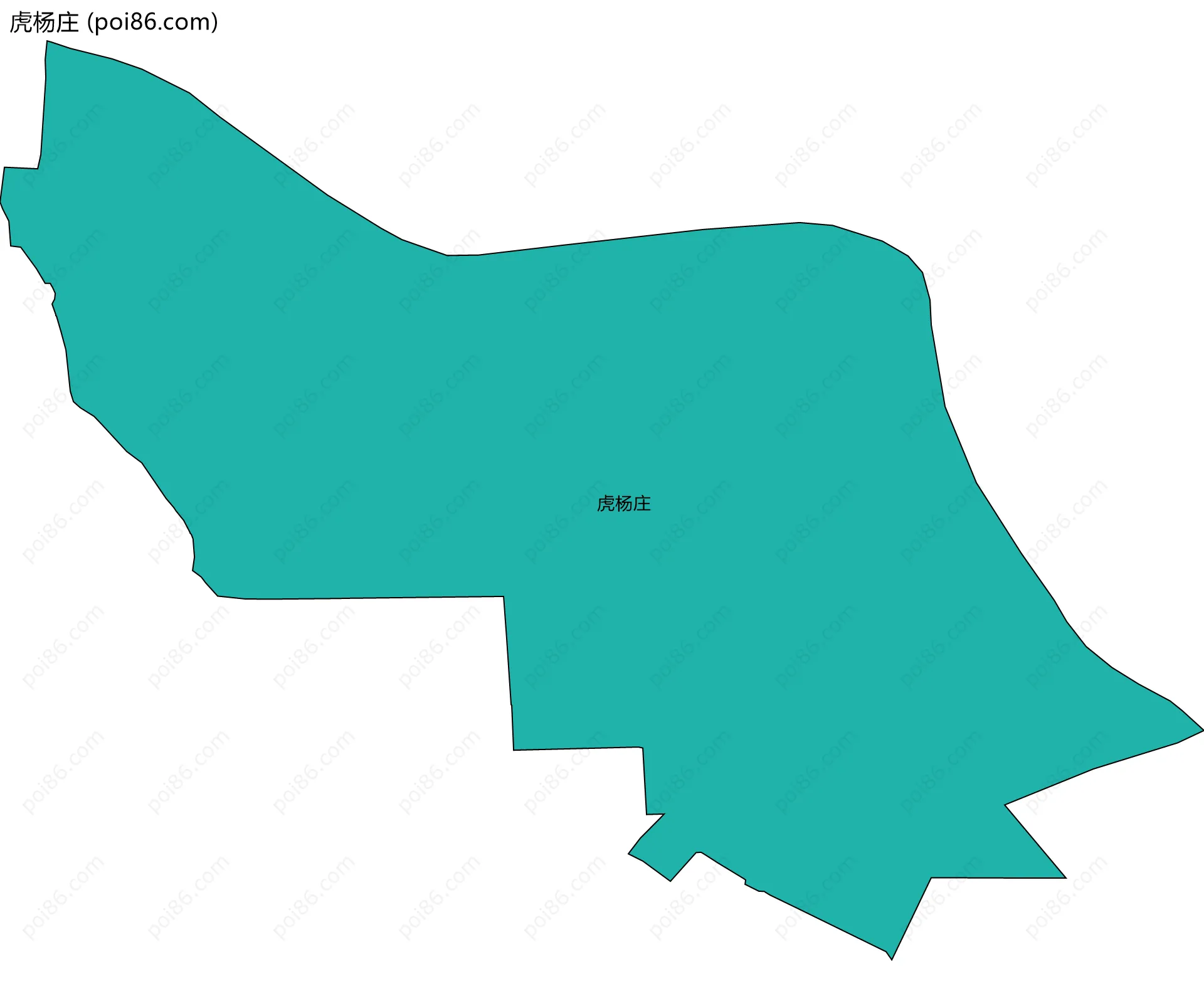 虎杨庄边界地图