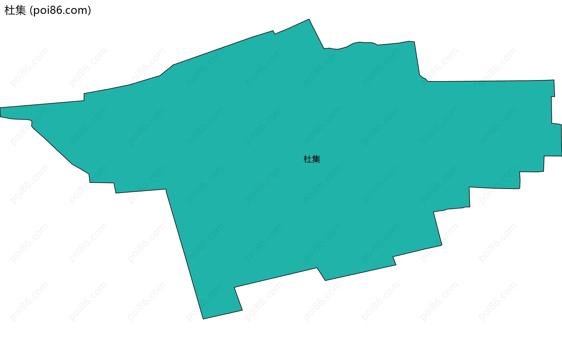 杜集边界地图