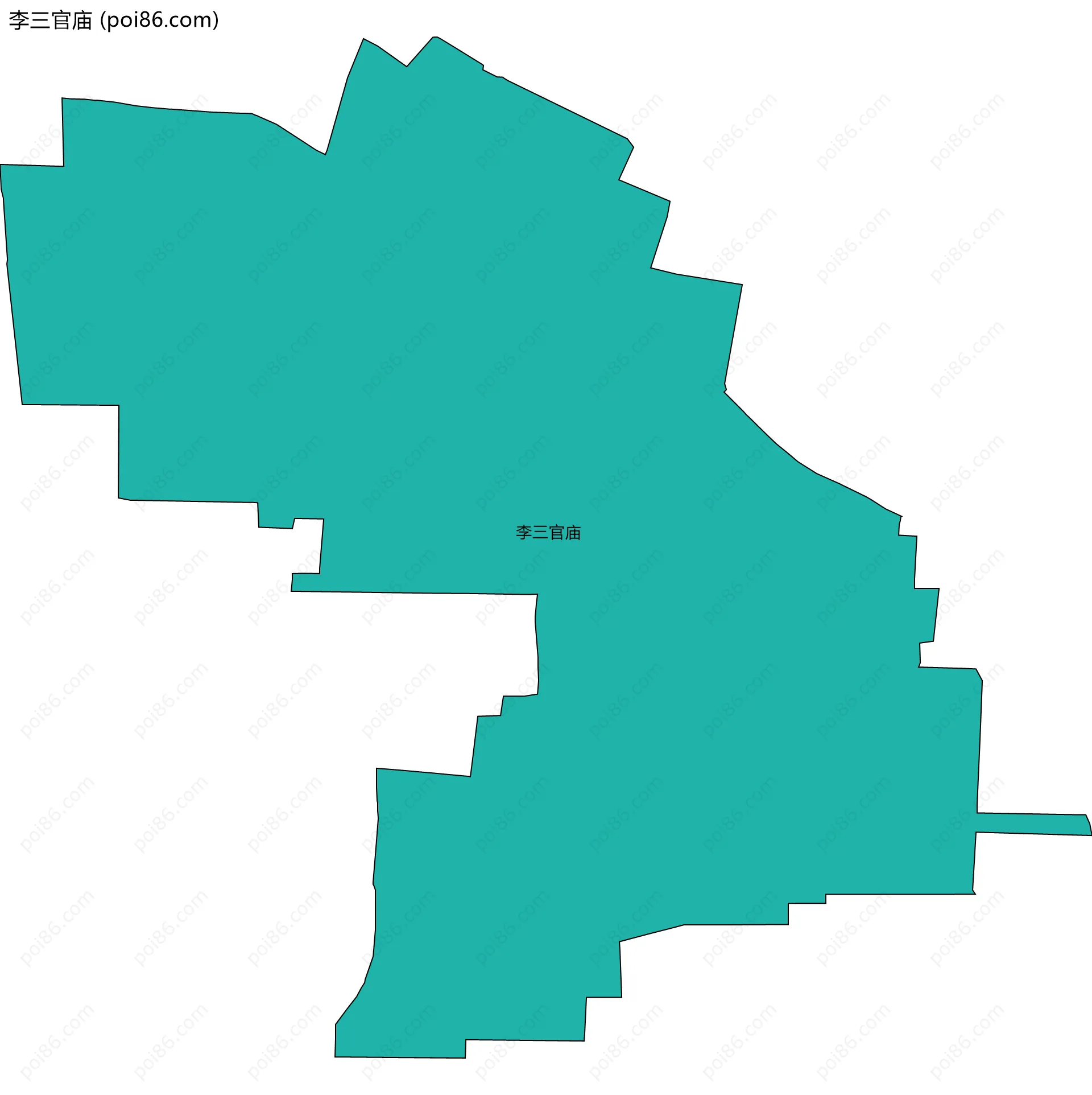 李三官庙边界地图