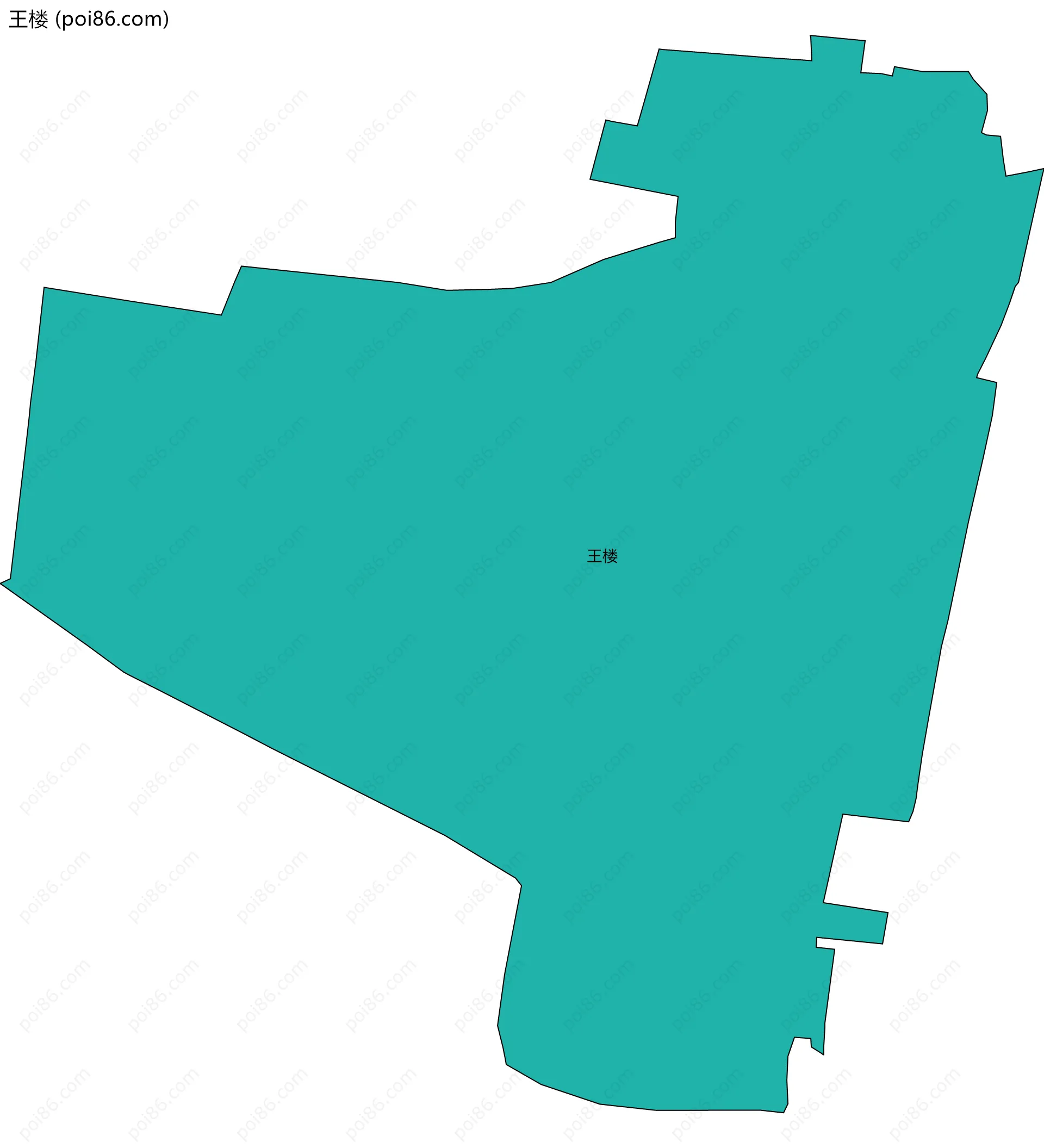 王楼边界地图
