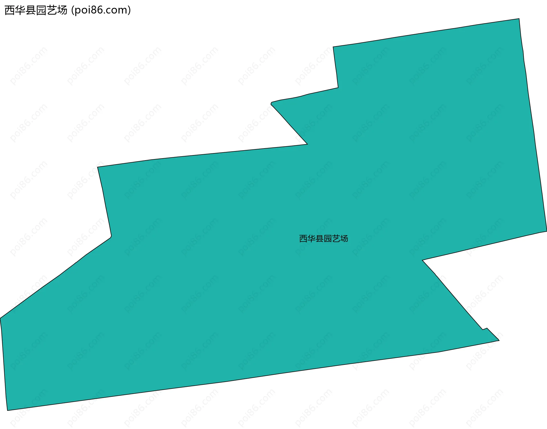 西华县园艺场边界地图