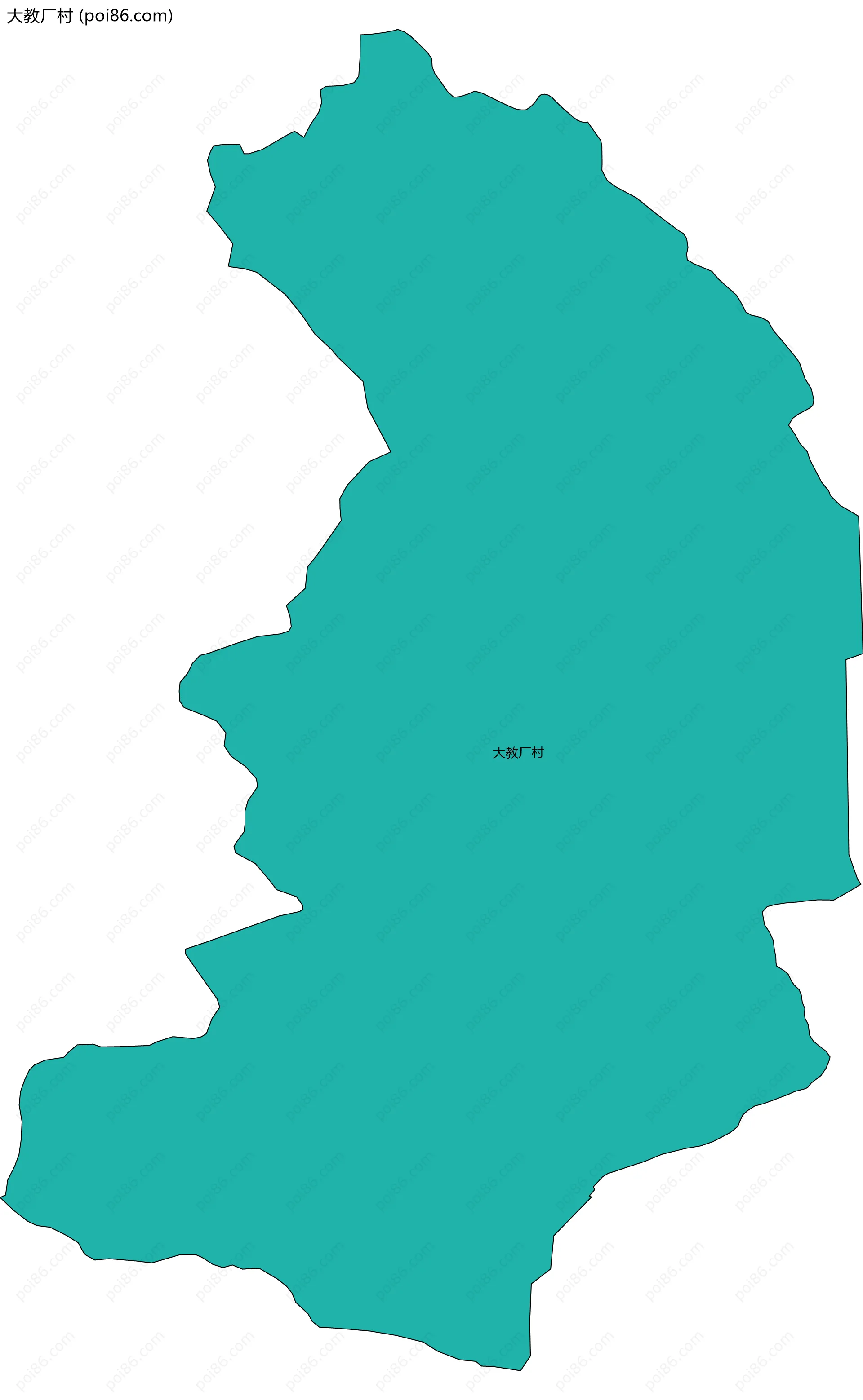 大教厂村边界地图