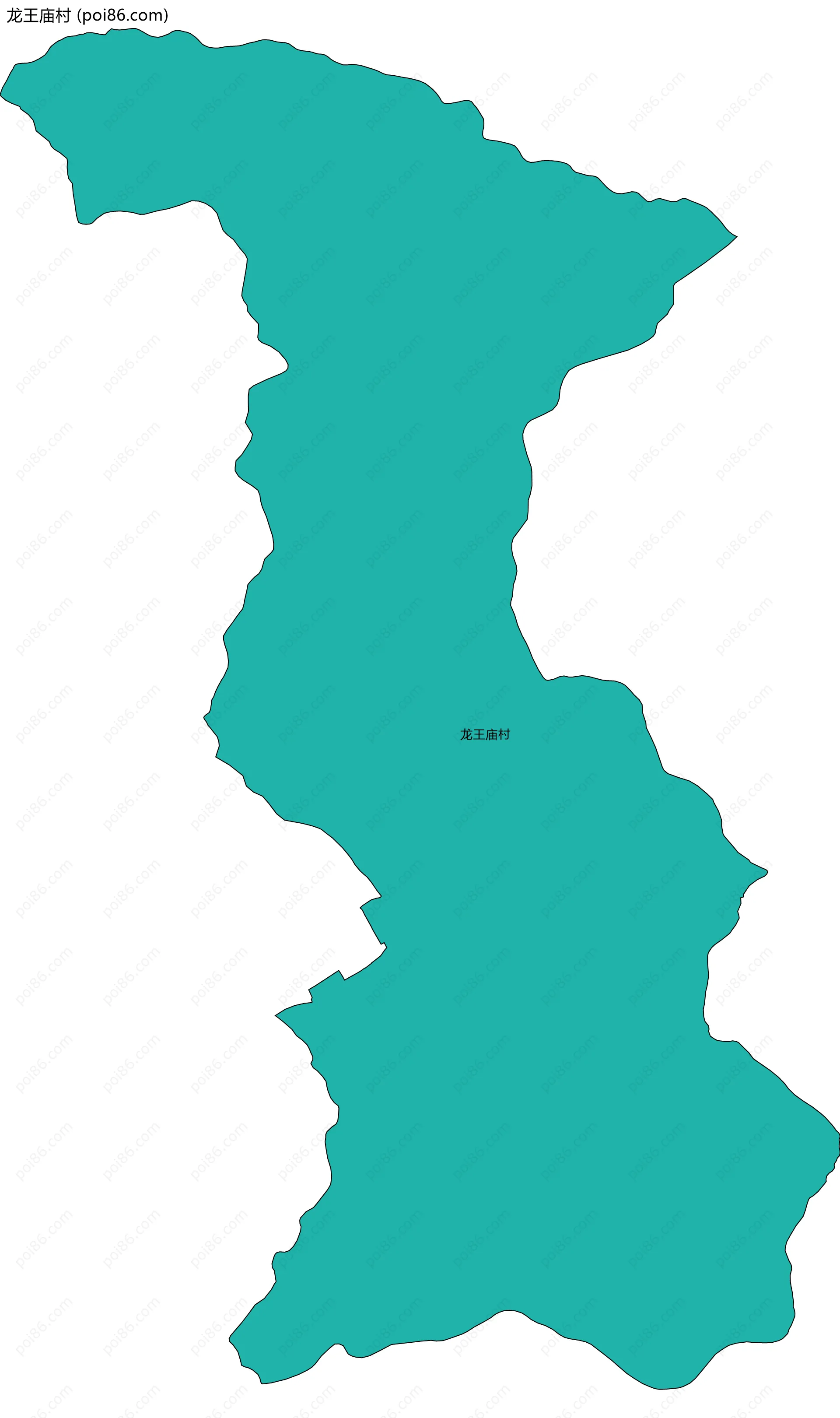 龙王庙村边界地图