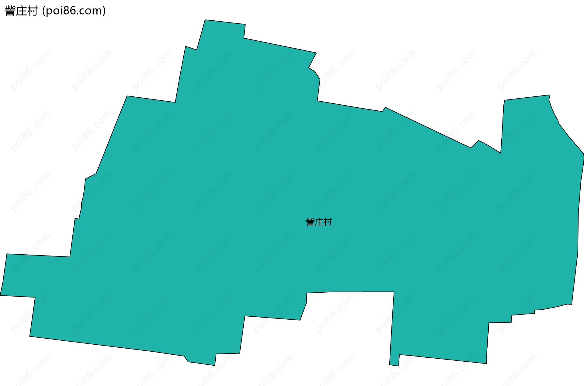 訾庄村边界地图