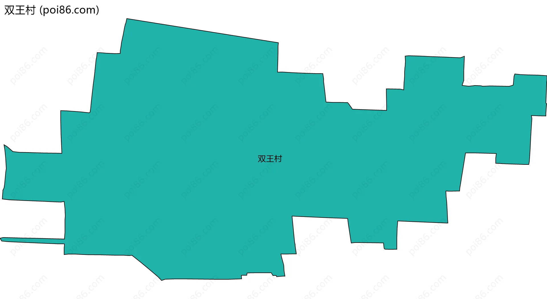 双王村边界地图