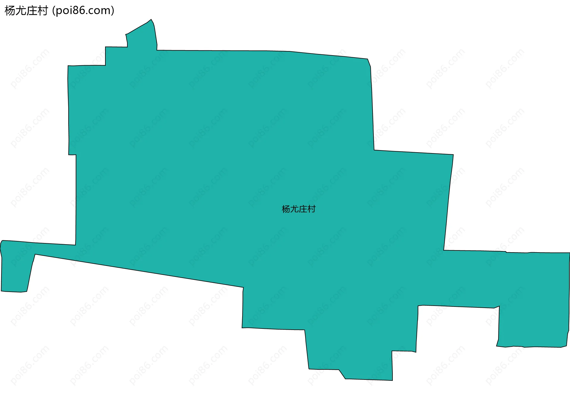 杨尤庄村边界地图