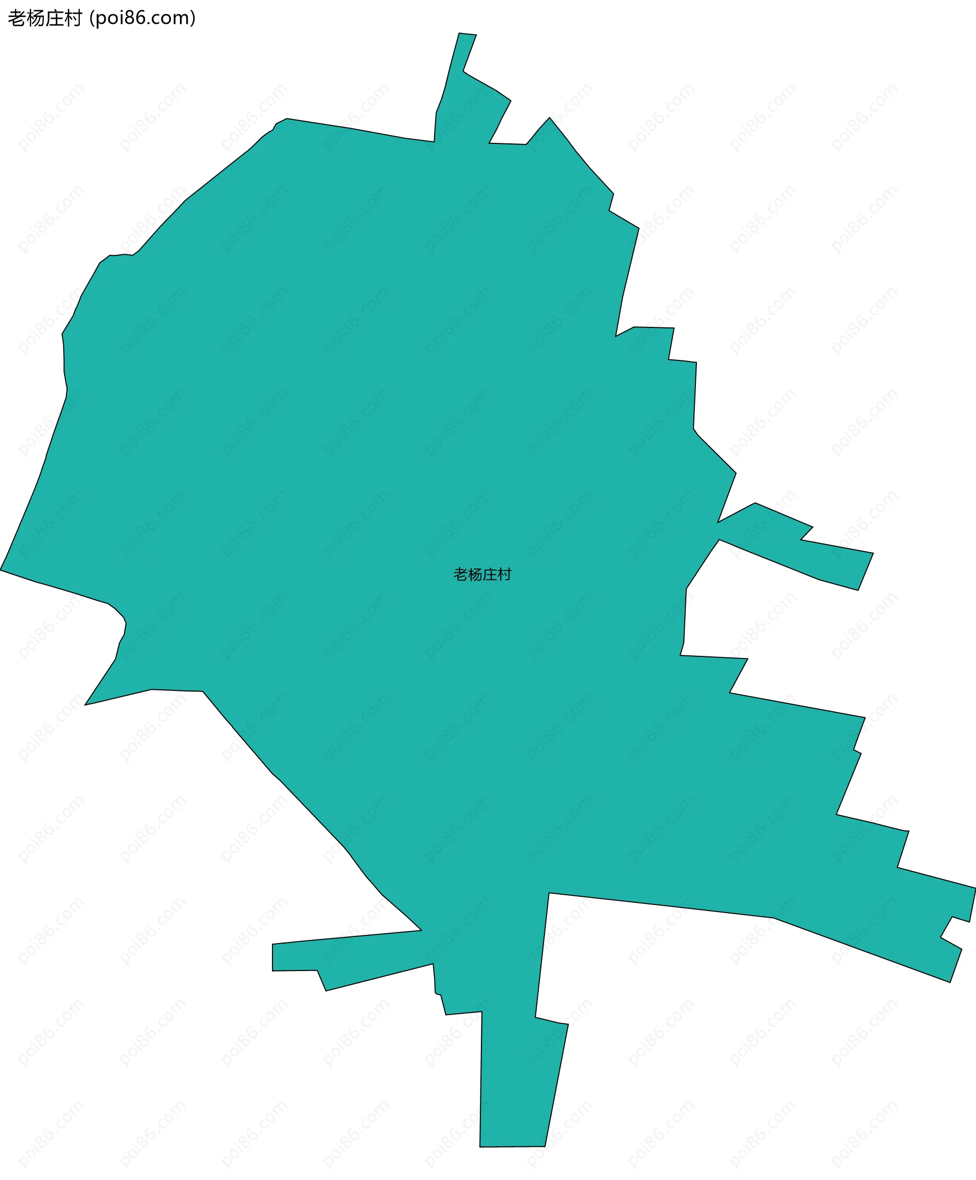 老杨庄村边界地图