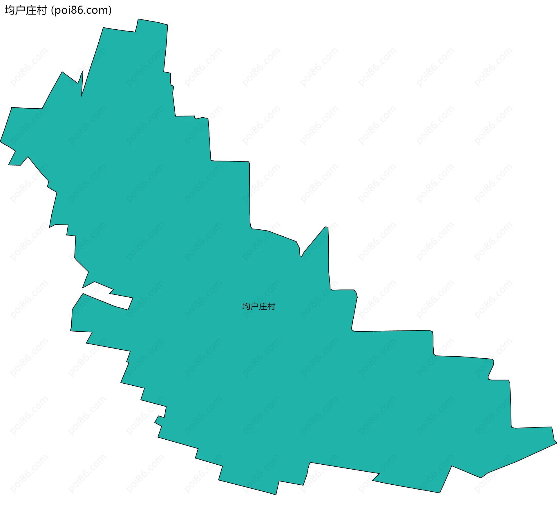 均户庄村边界地图