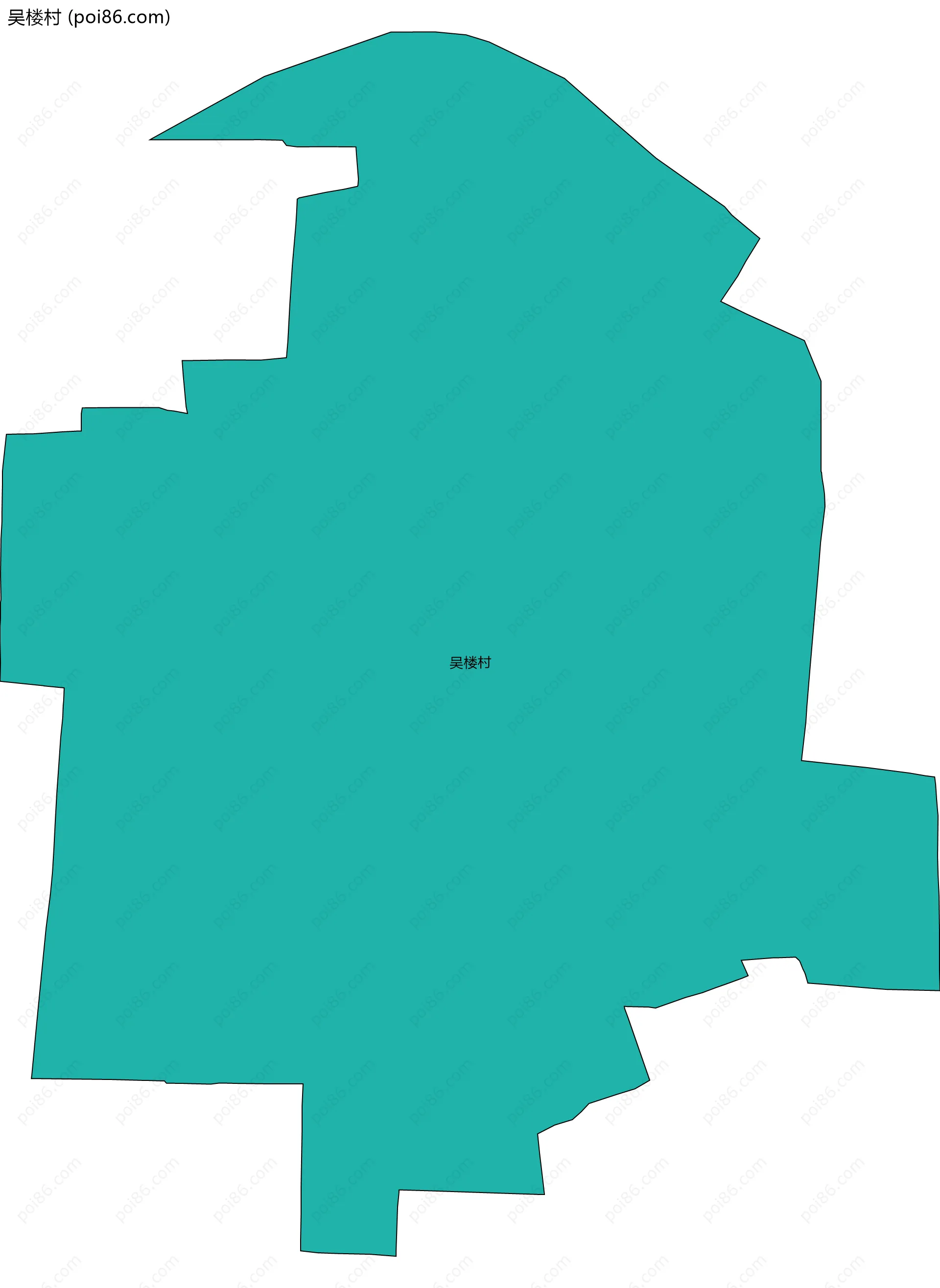 吴楼村边界地图