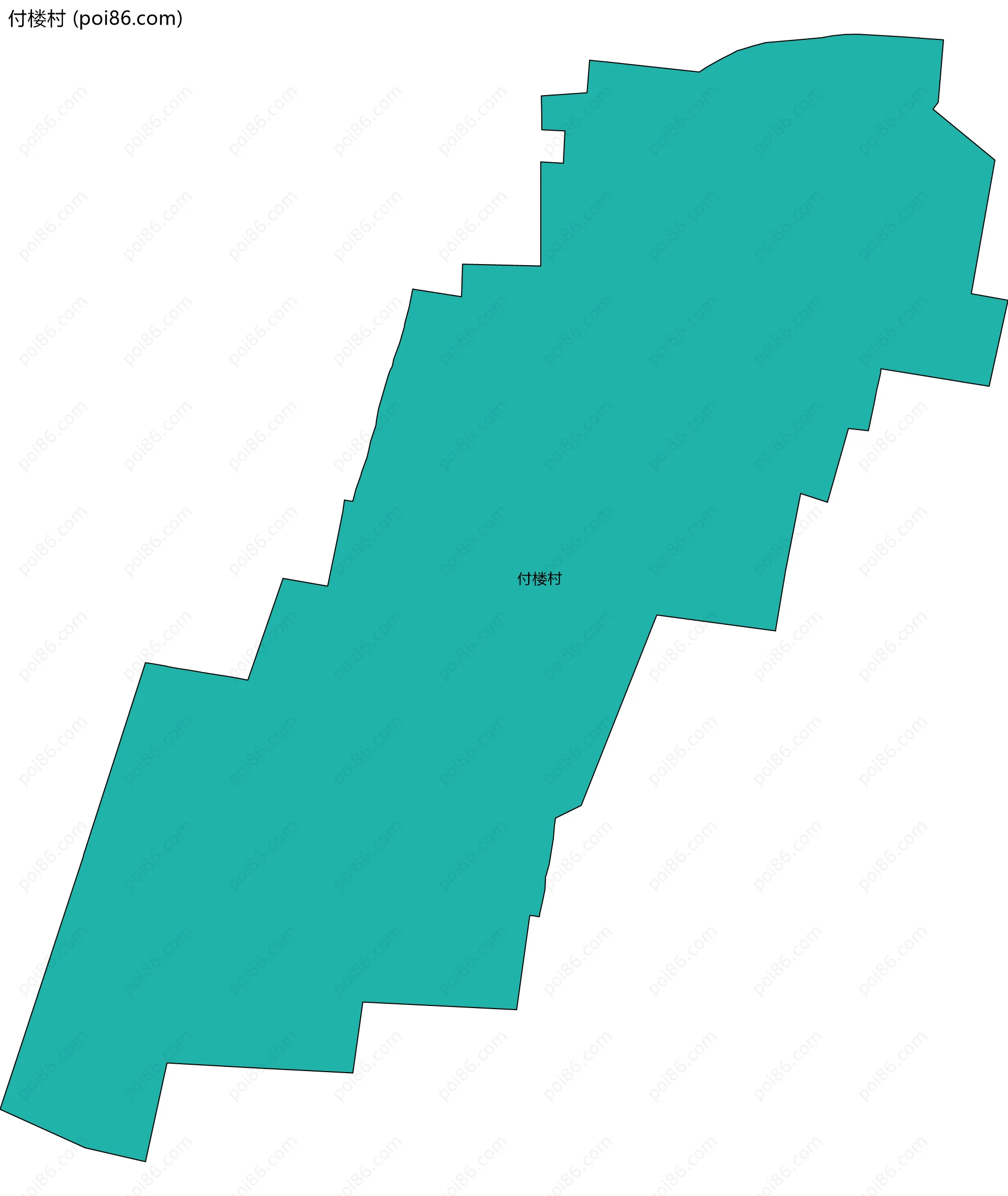 付楼村边界地图