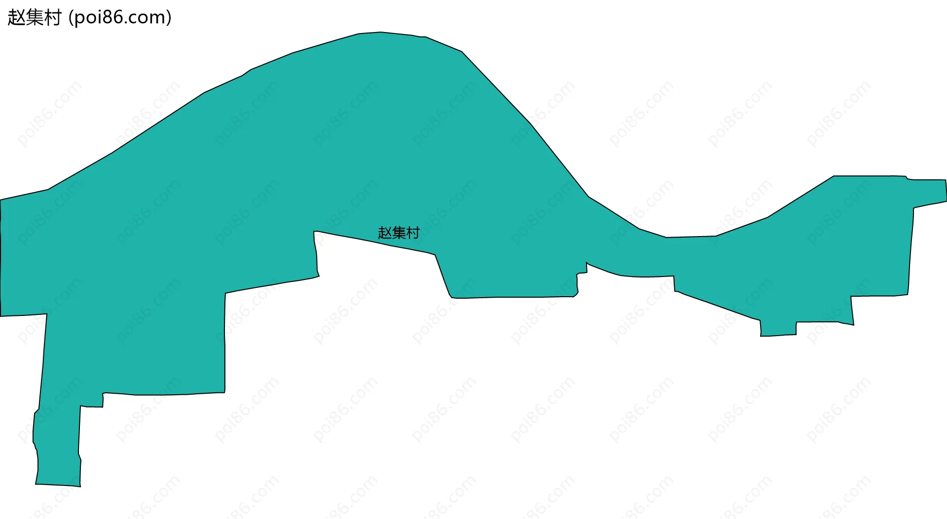 赵集村边界地图