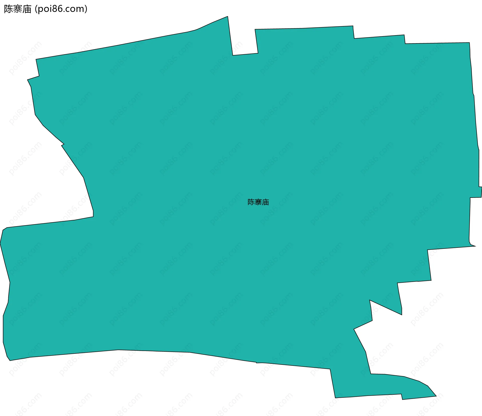 陈寨庙边界地图