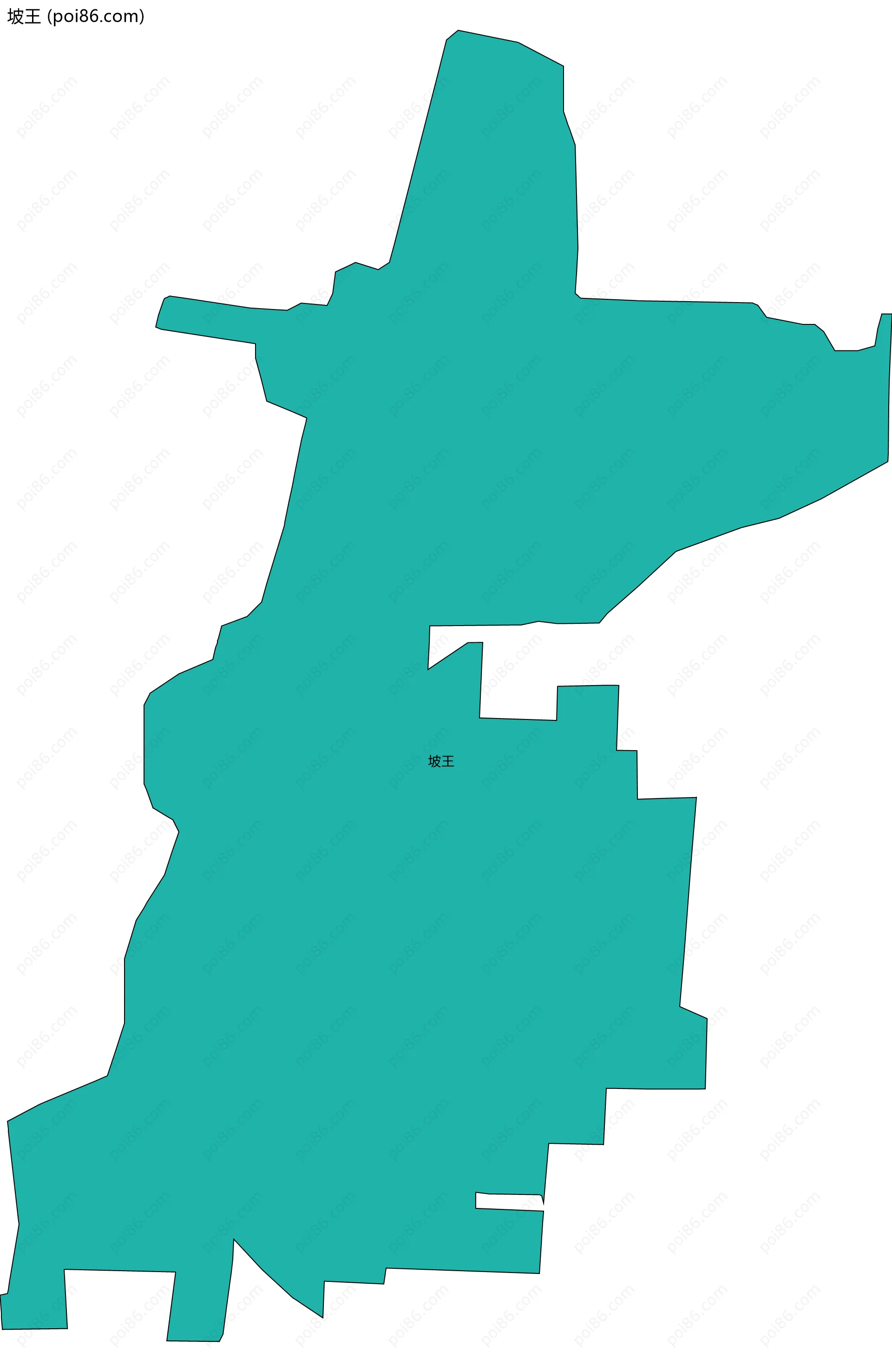 坡王边界地图