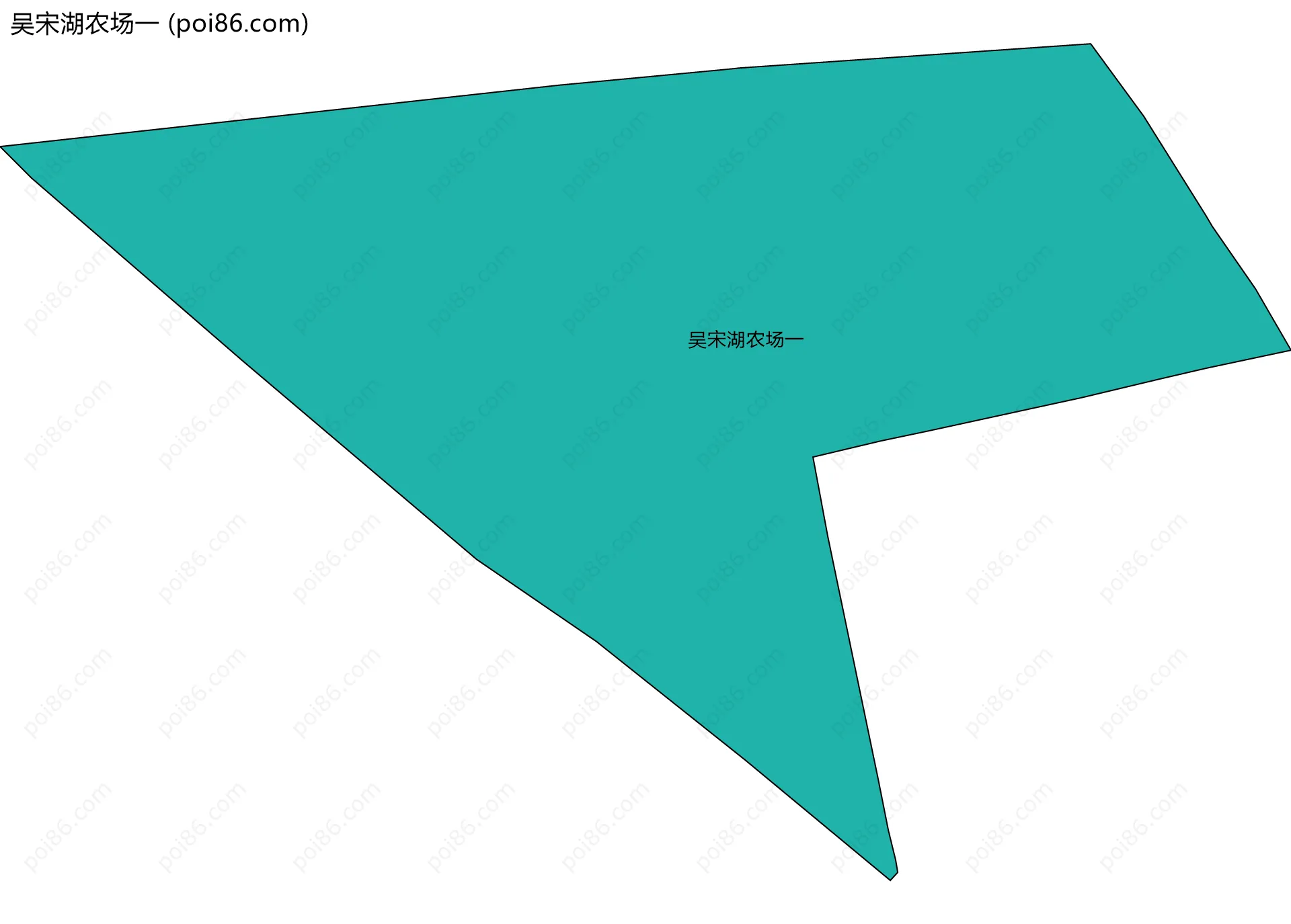 吴宋湖农场一边界地图