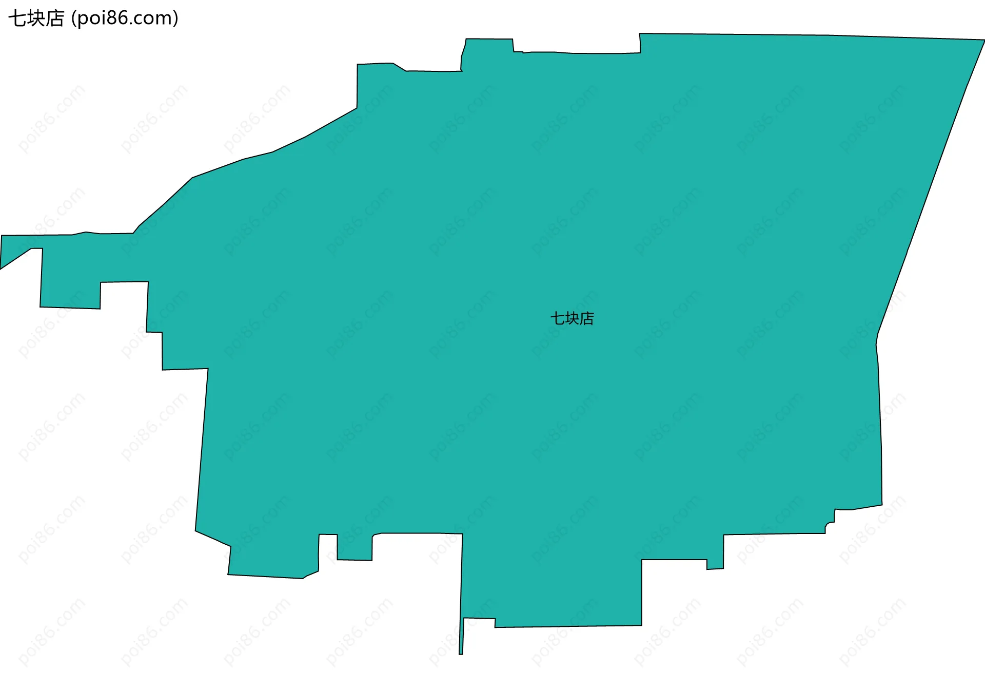 七块店边界地图