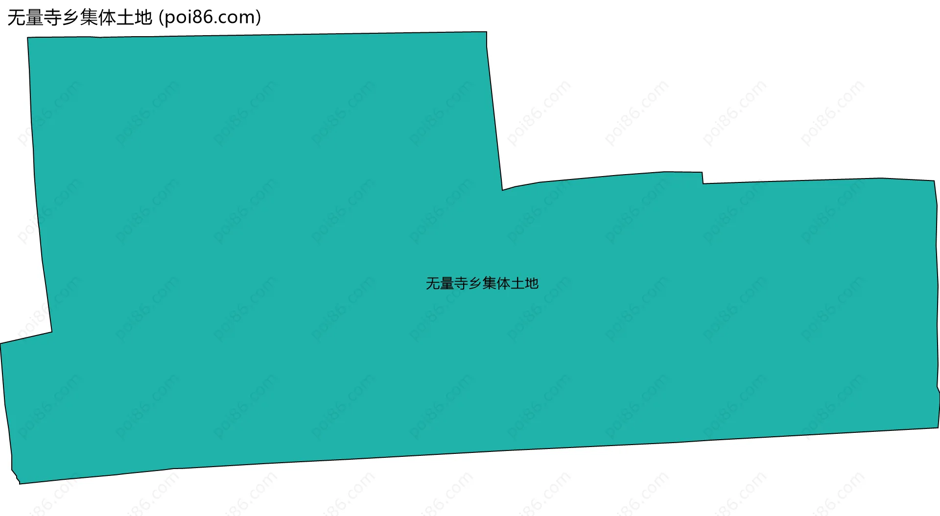 无量寺乡集体土地边界地图