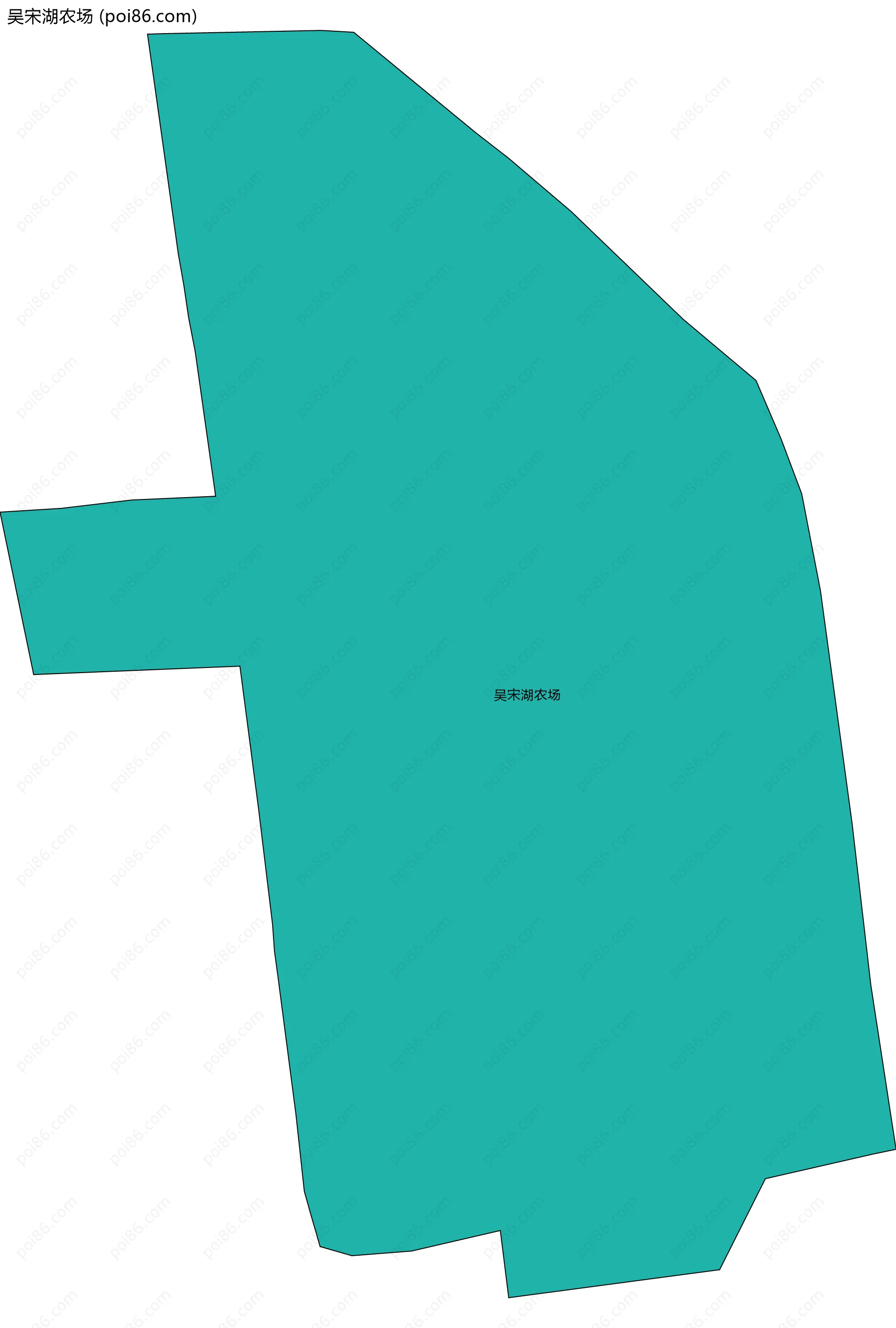 吴宋湖农场边界地图