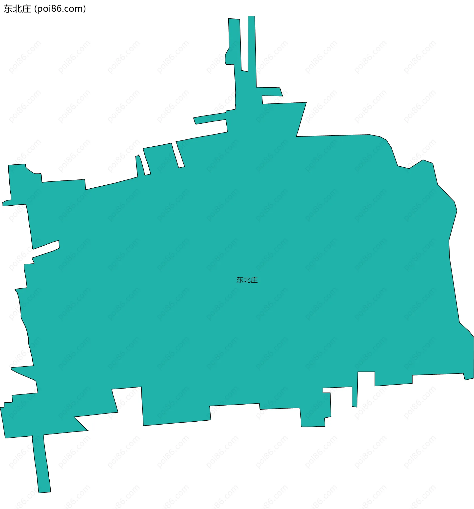 东北庄边界地图