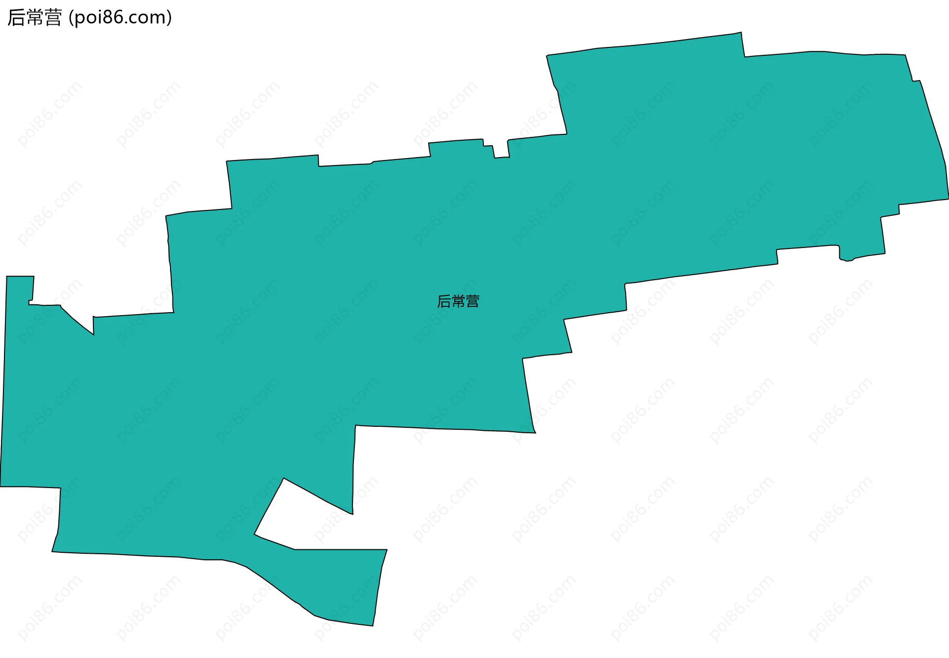 后常营边界地图