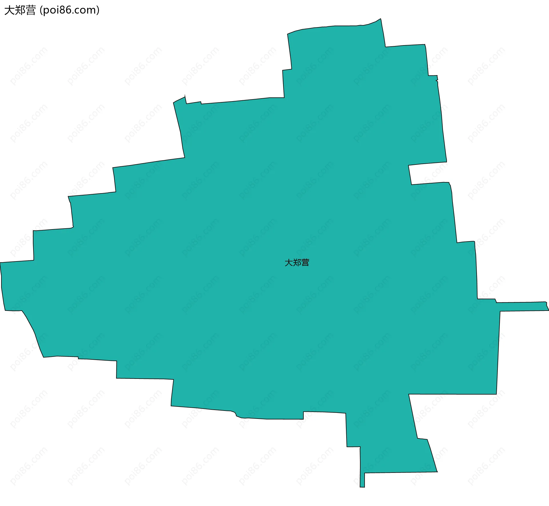 大郑营边界地图