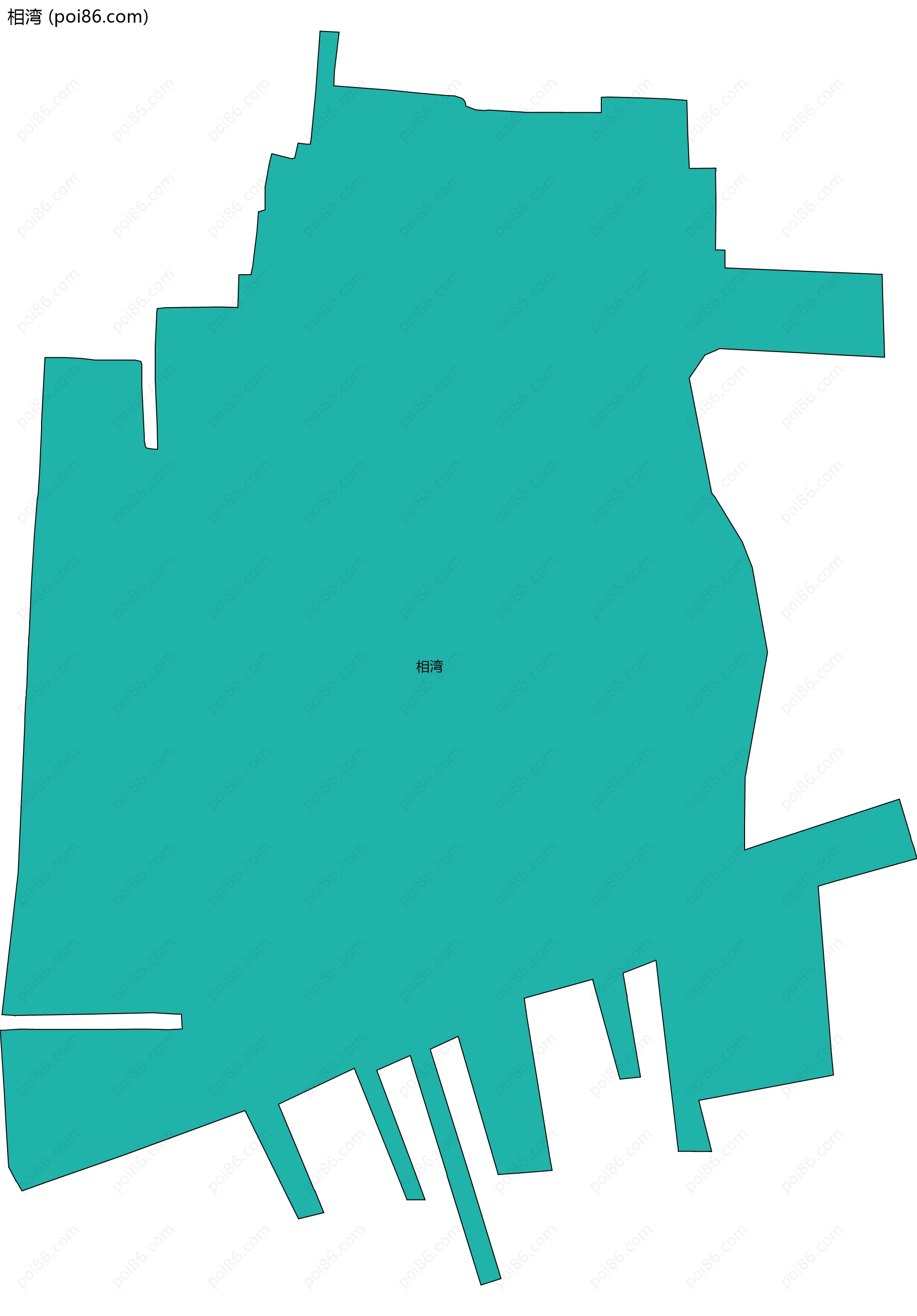 相湾边界地图