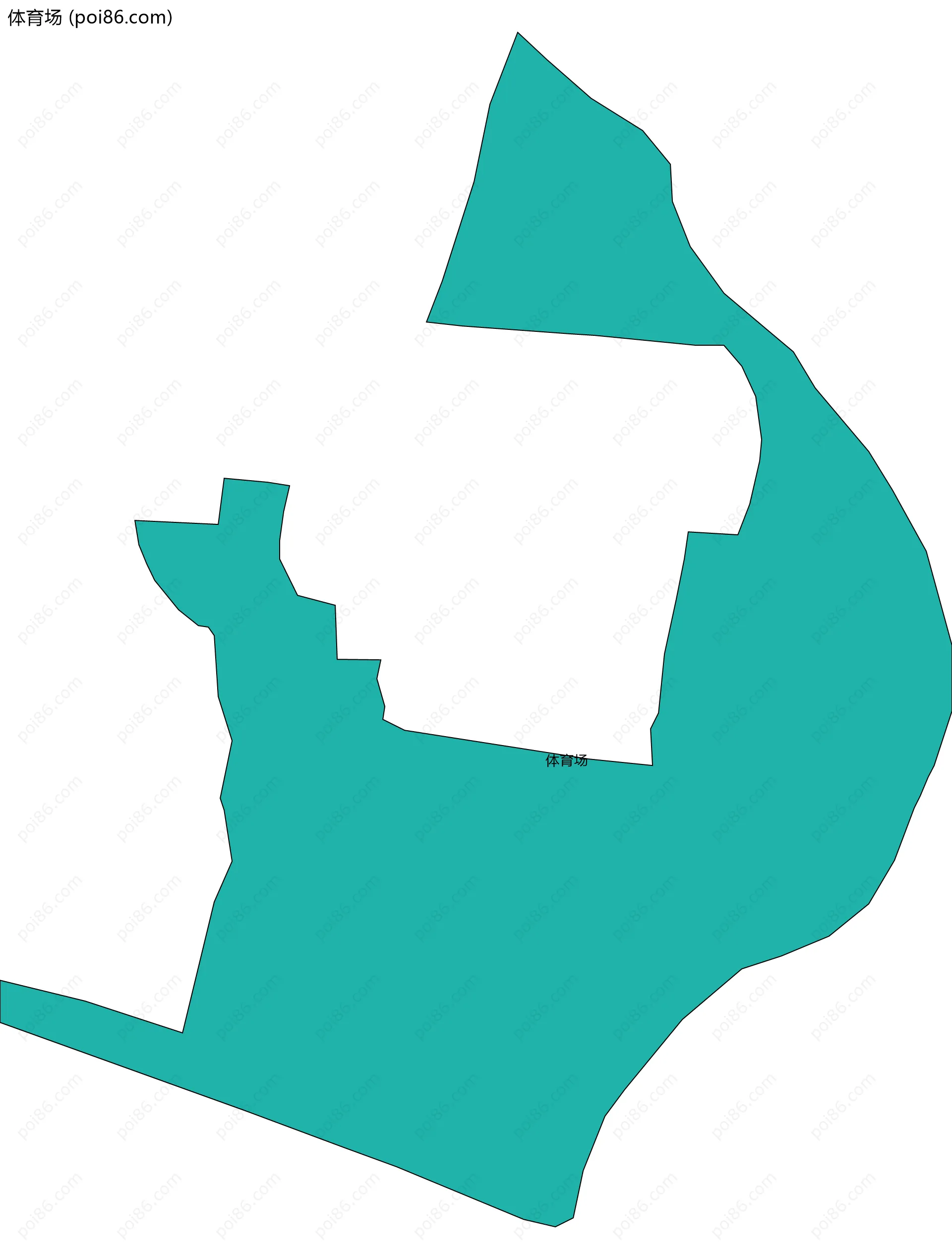 体育场边界地图