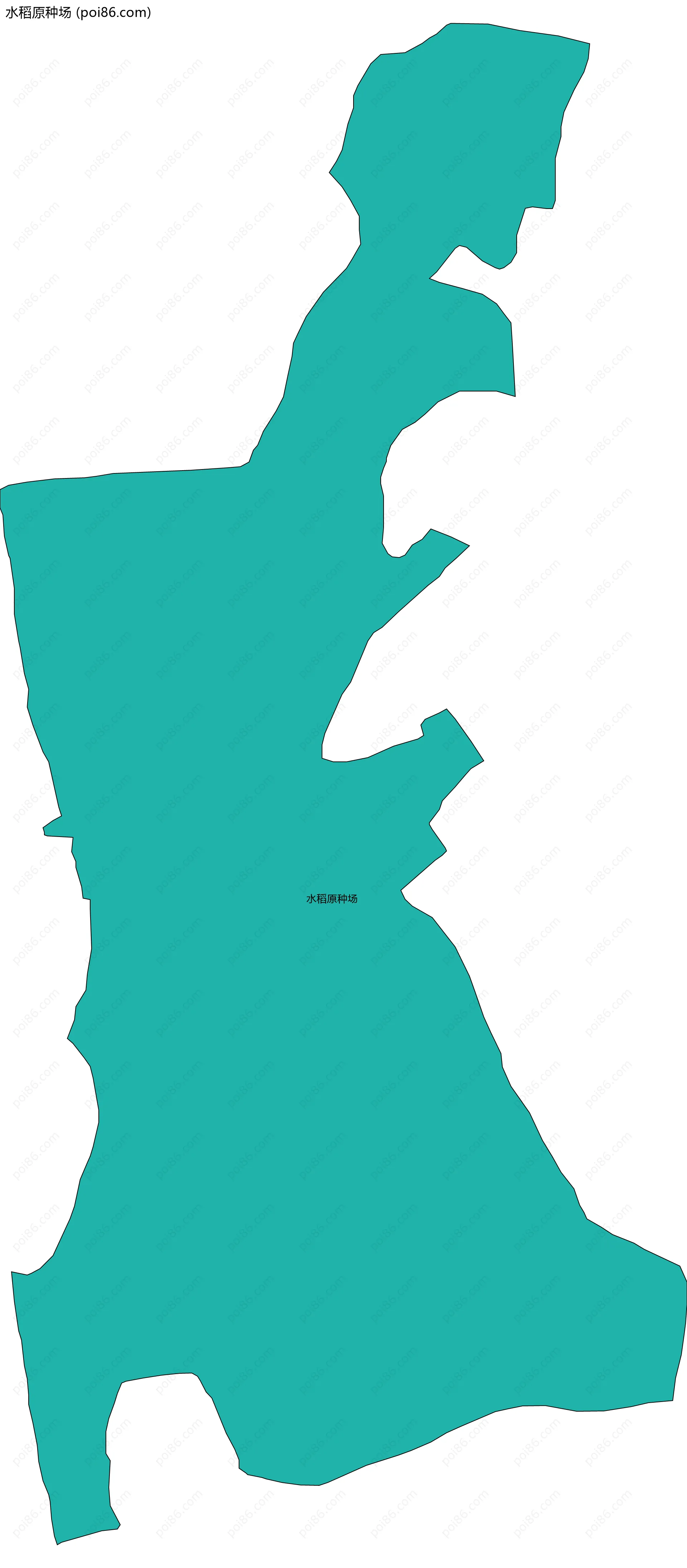 水稻原种场边界地图