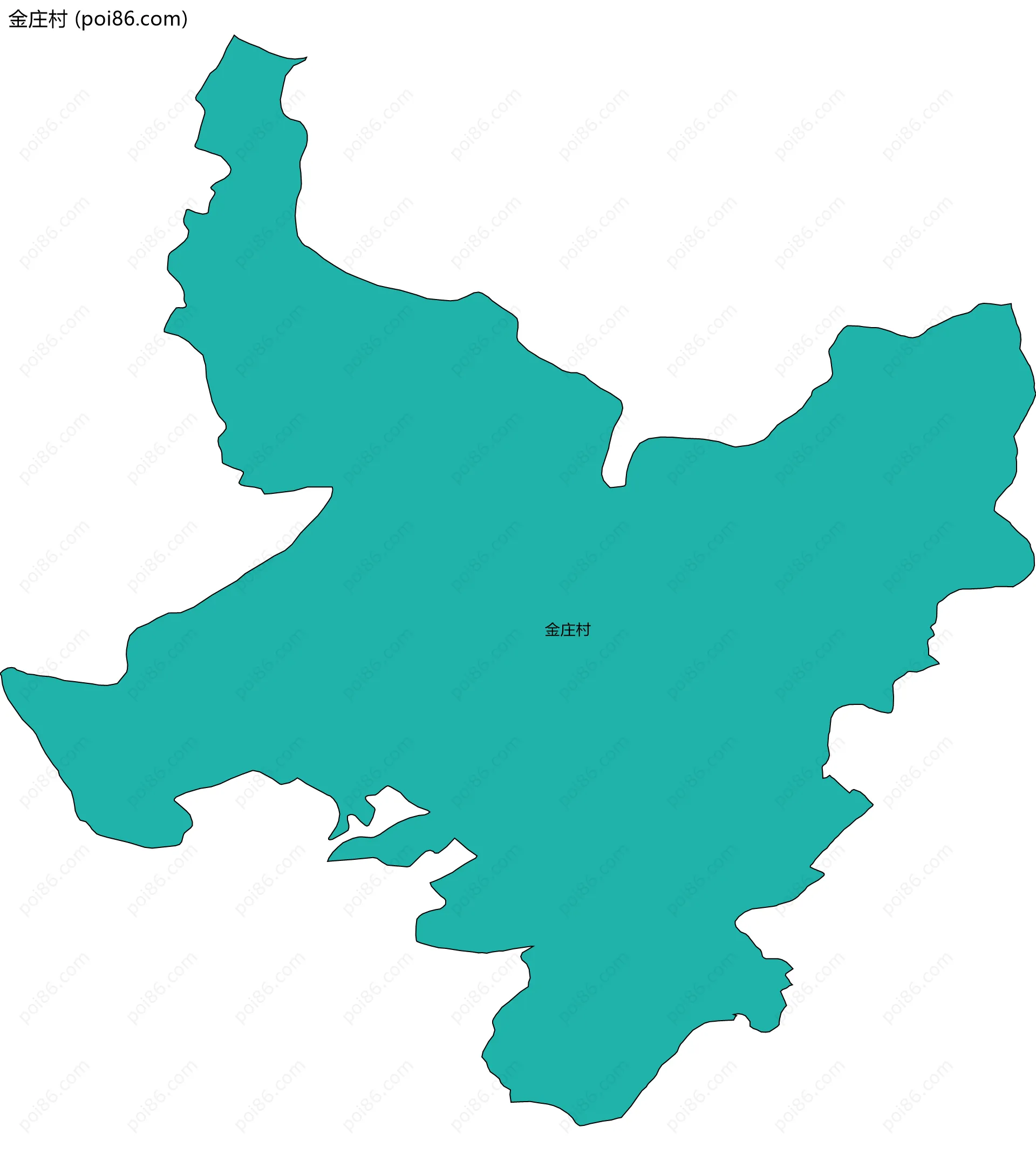 金庄村边界地图