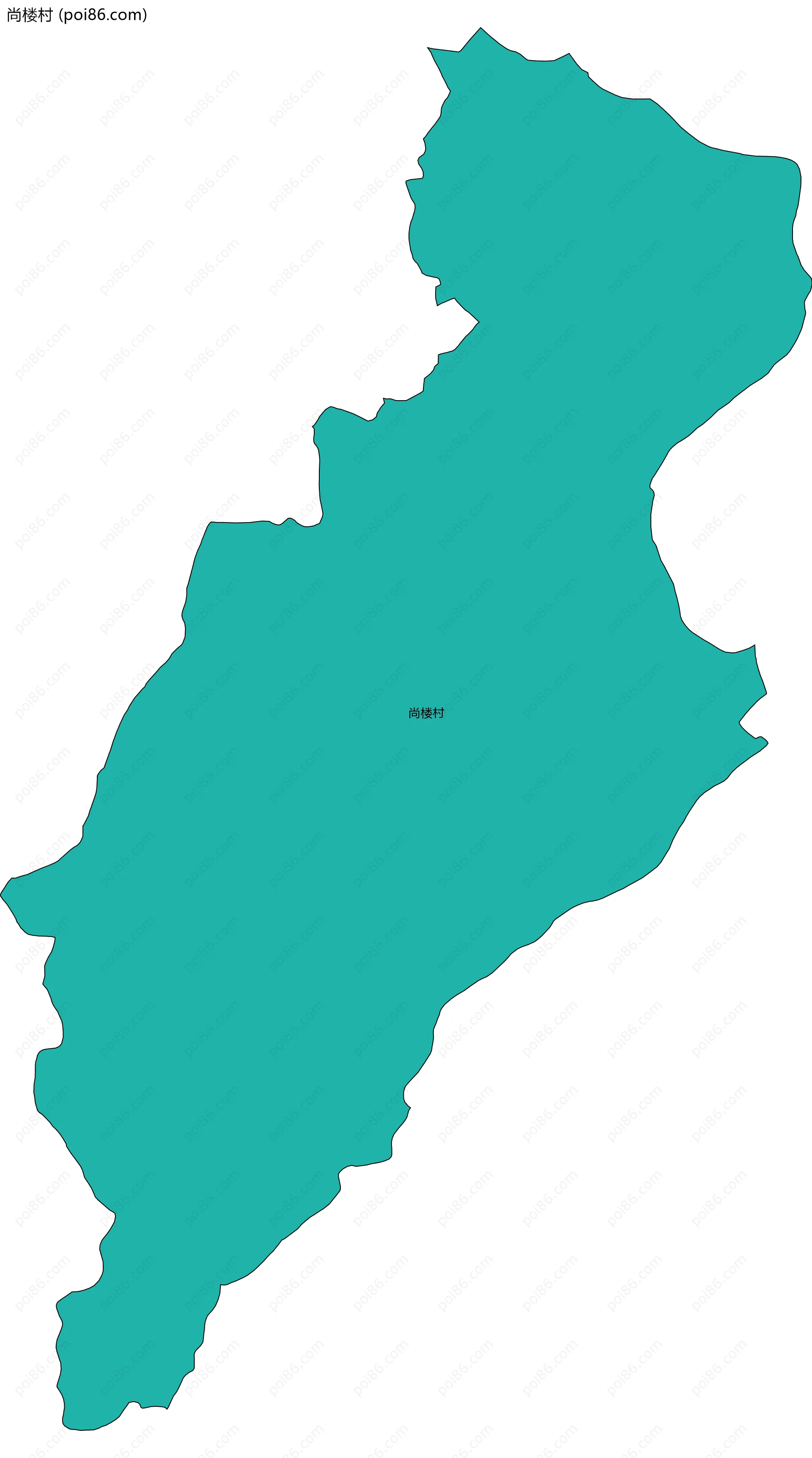 尚楼村边界地图