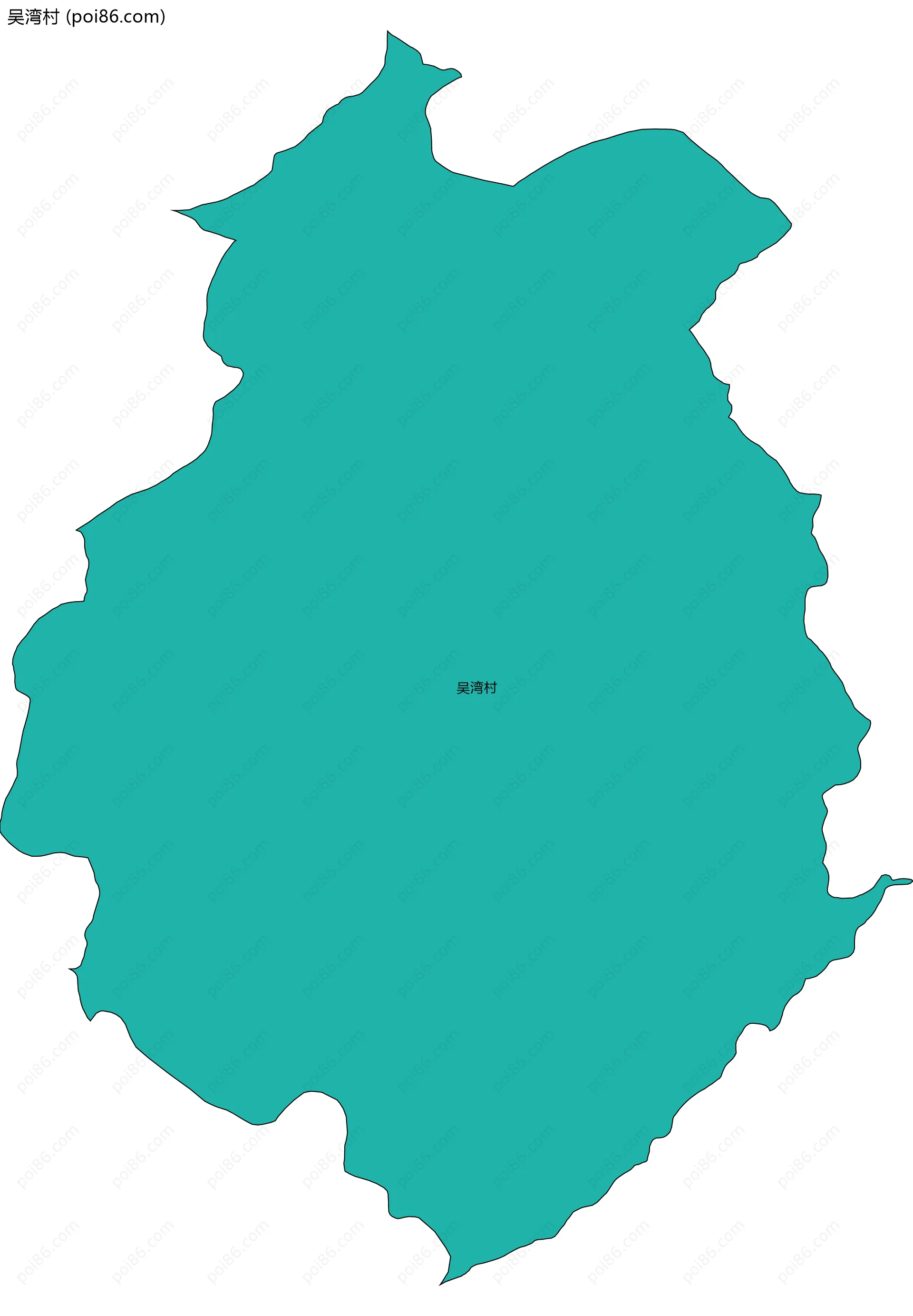 吴湾村边界地图