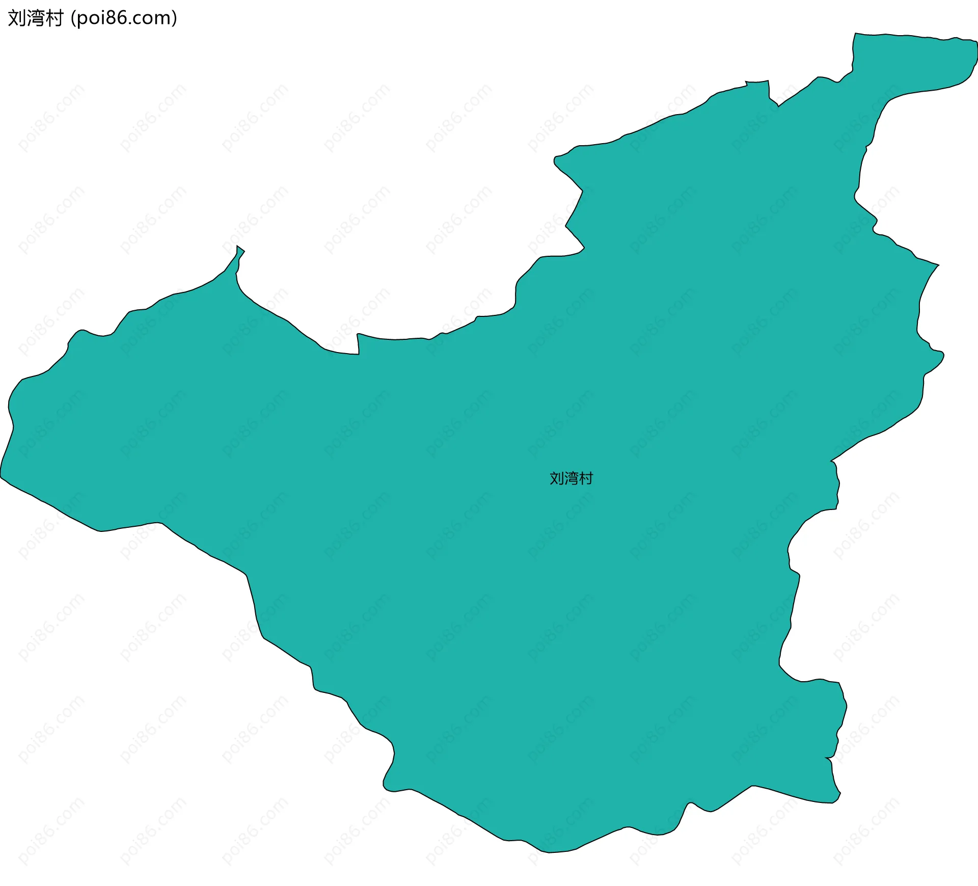 刘湾村边界地图
