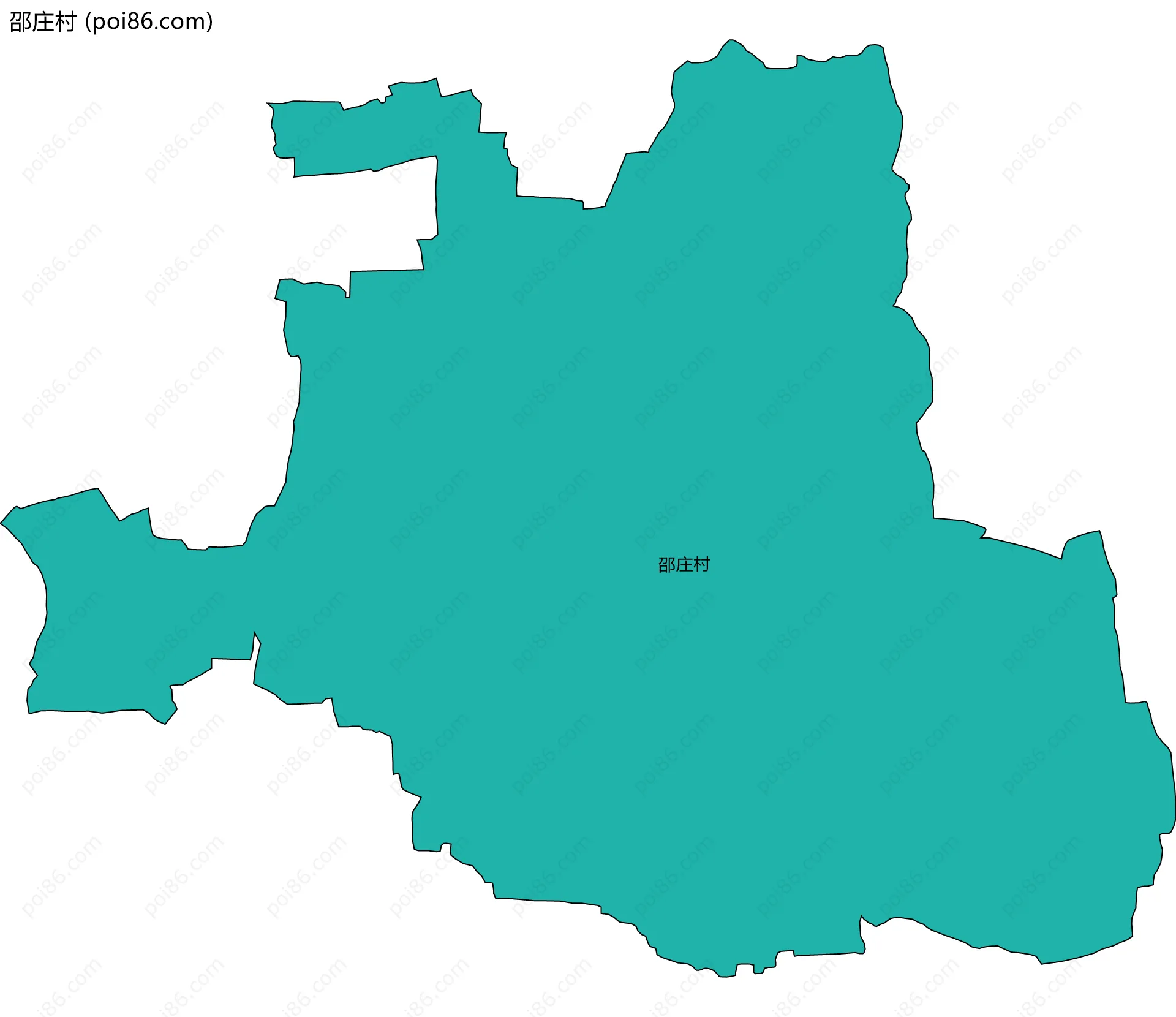 邵庄村边界地图