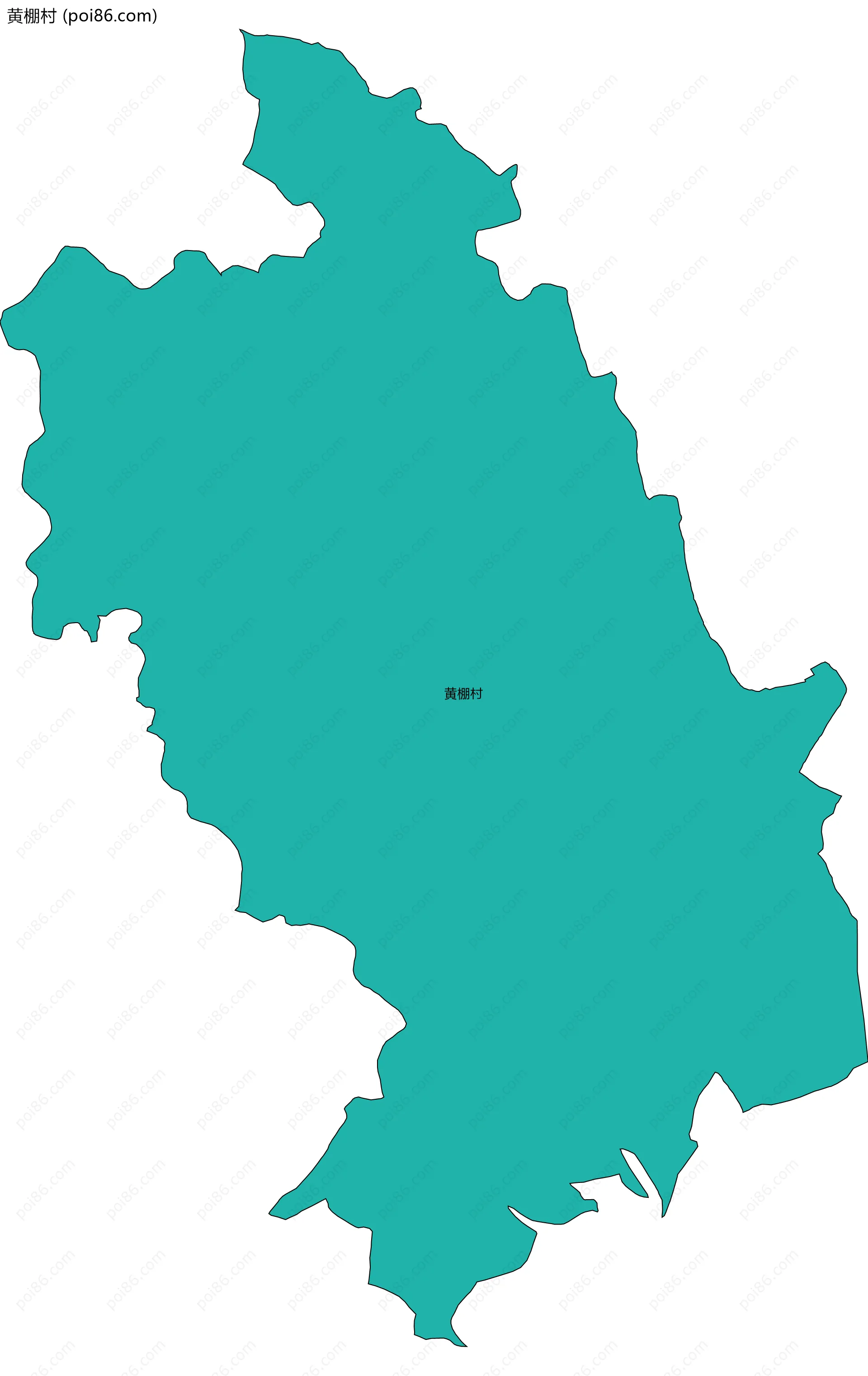 黄棚村边界地图