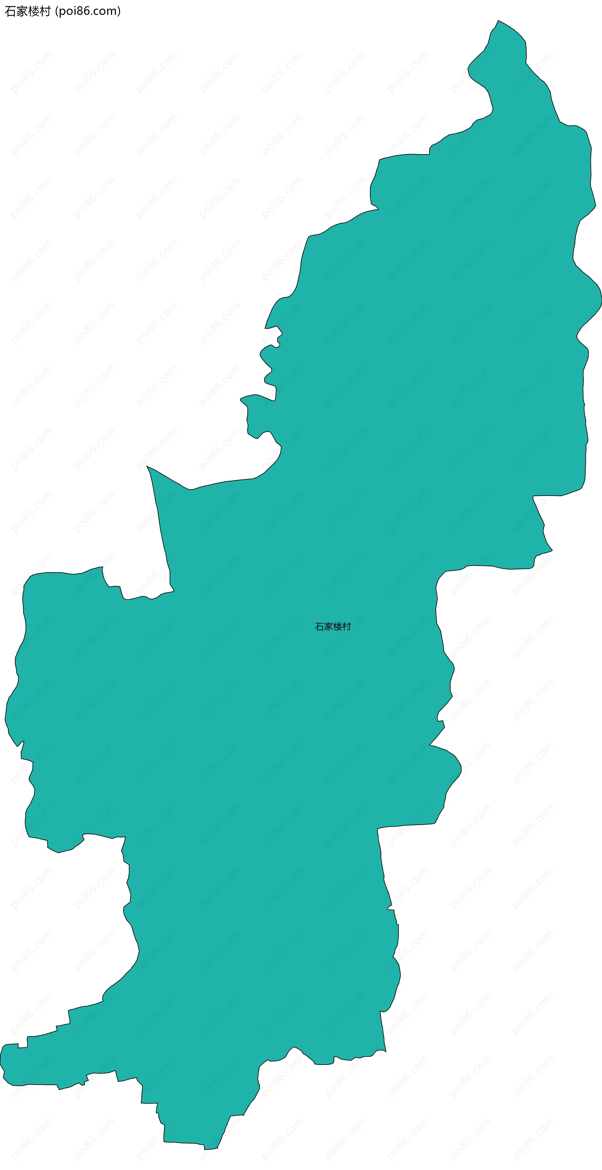 石家楼村边界地图