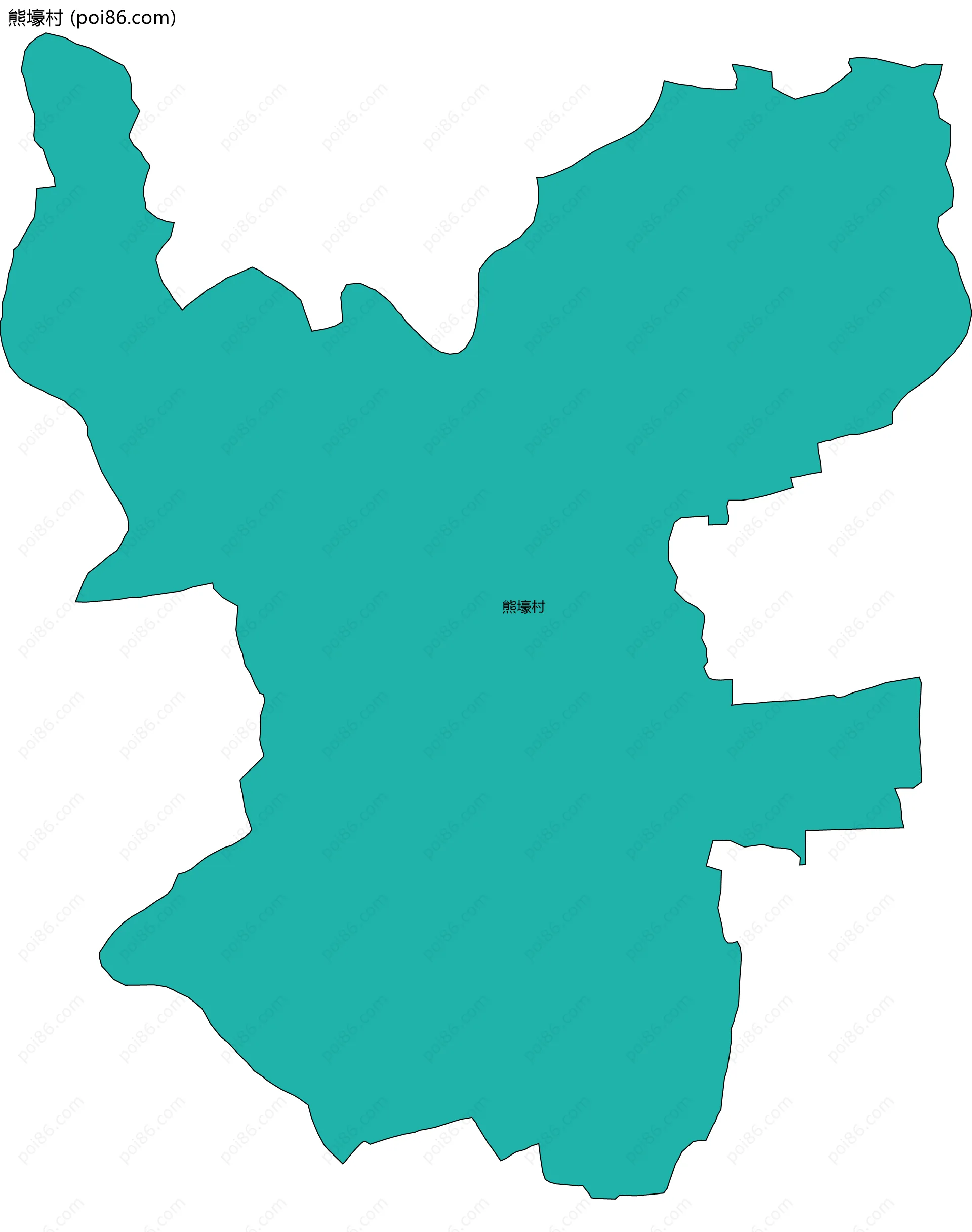 熊壕村边界地图