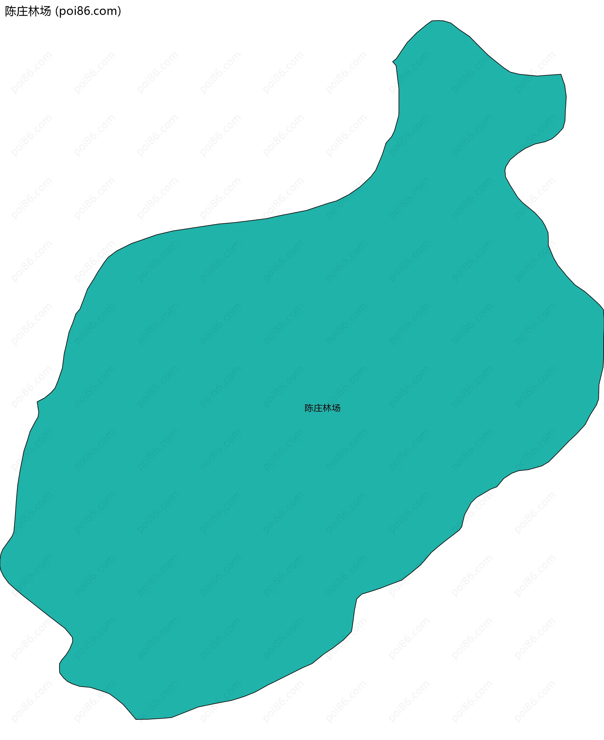 陈庄林场边界地图