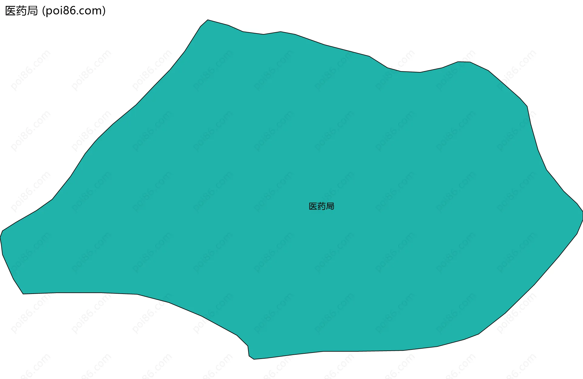医药局边界地图