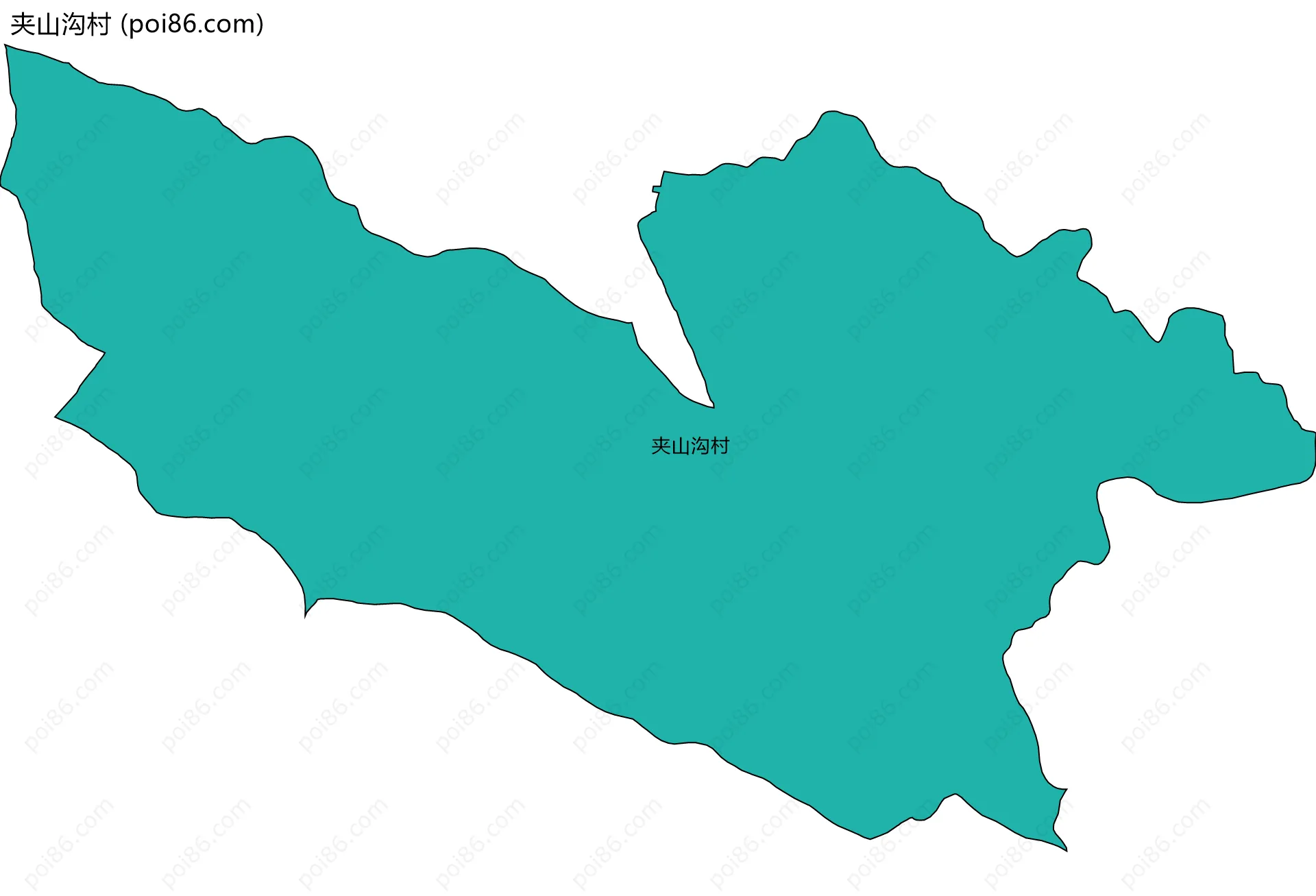 夹山沟村边界地图