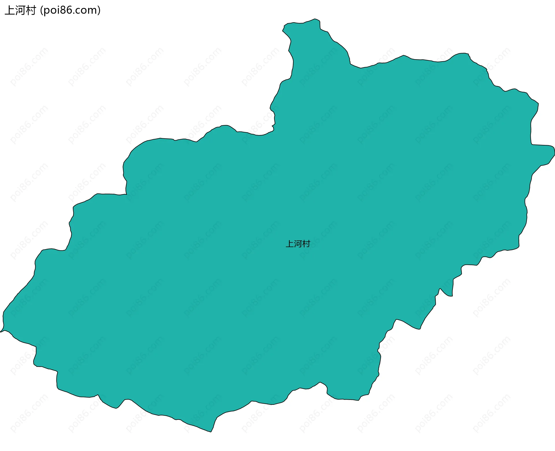上河村边界地图