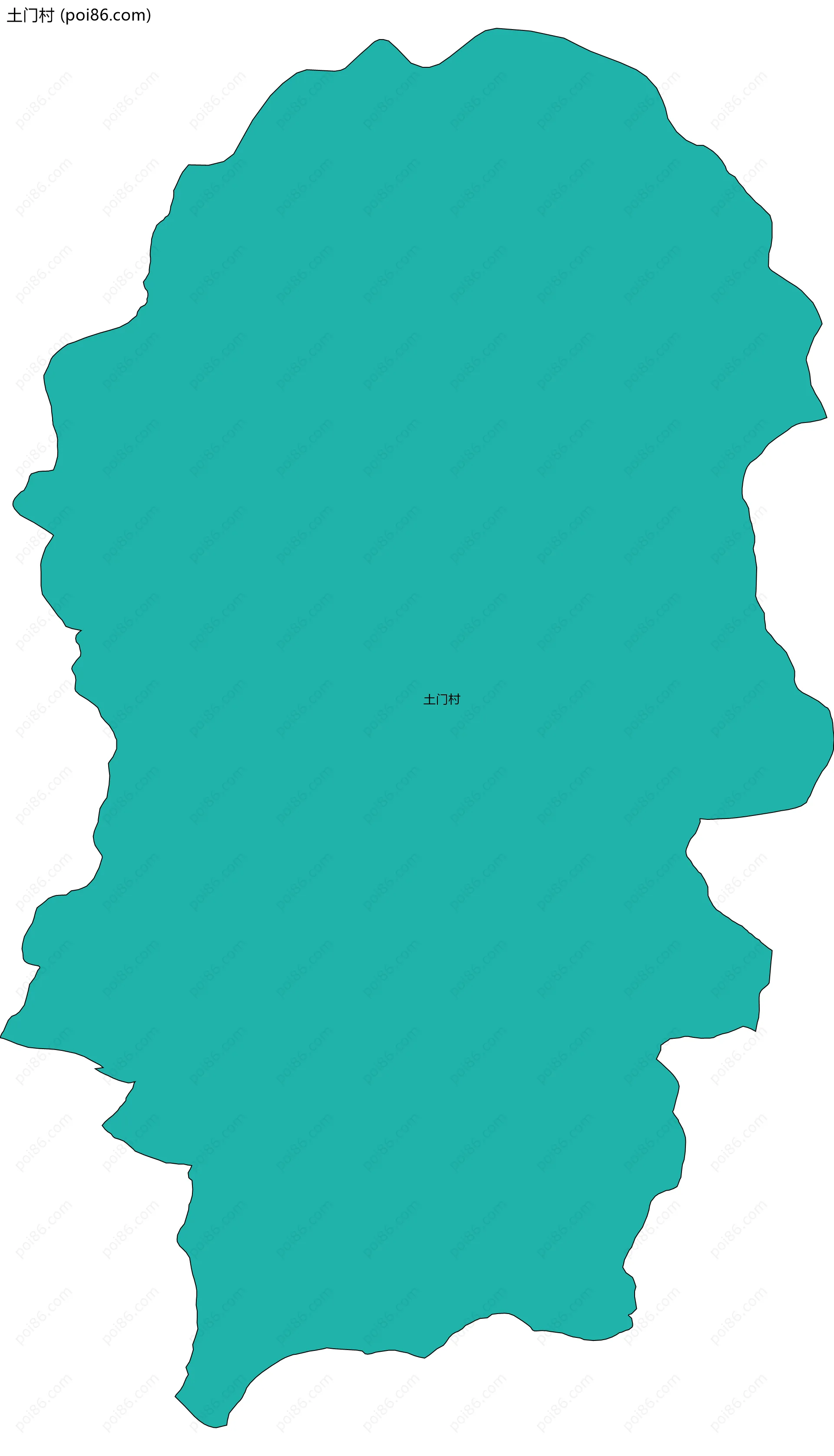 土门村边界地图