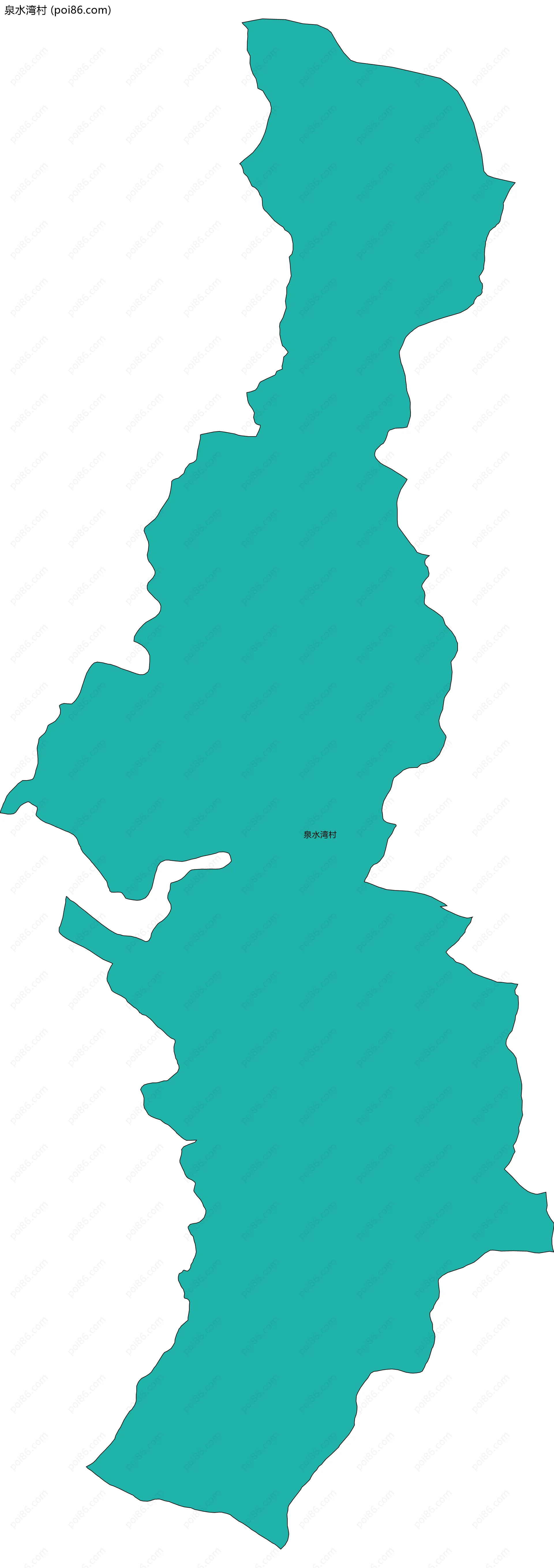 泉水湾村边界地图