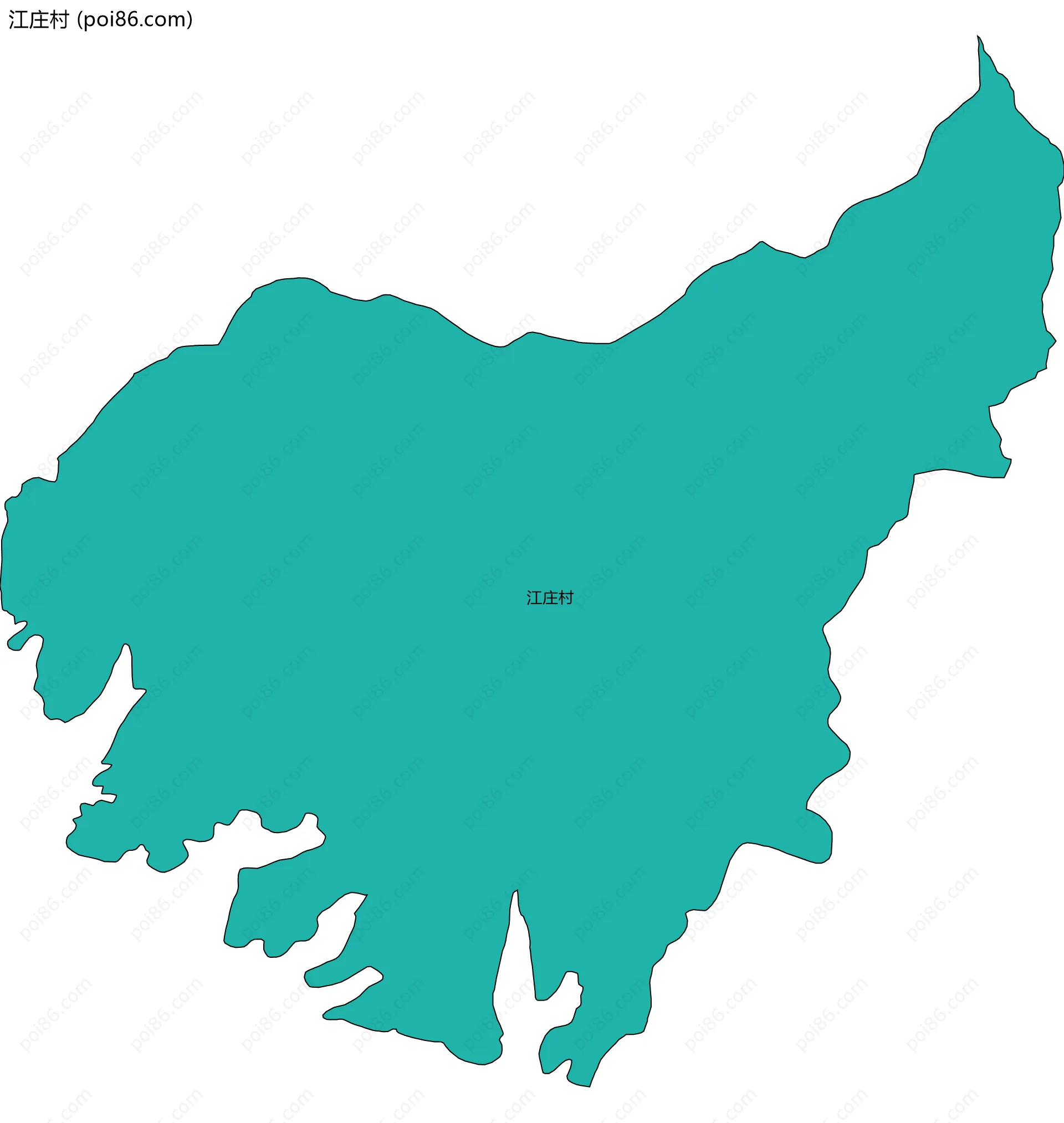 江庄村边界地图